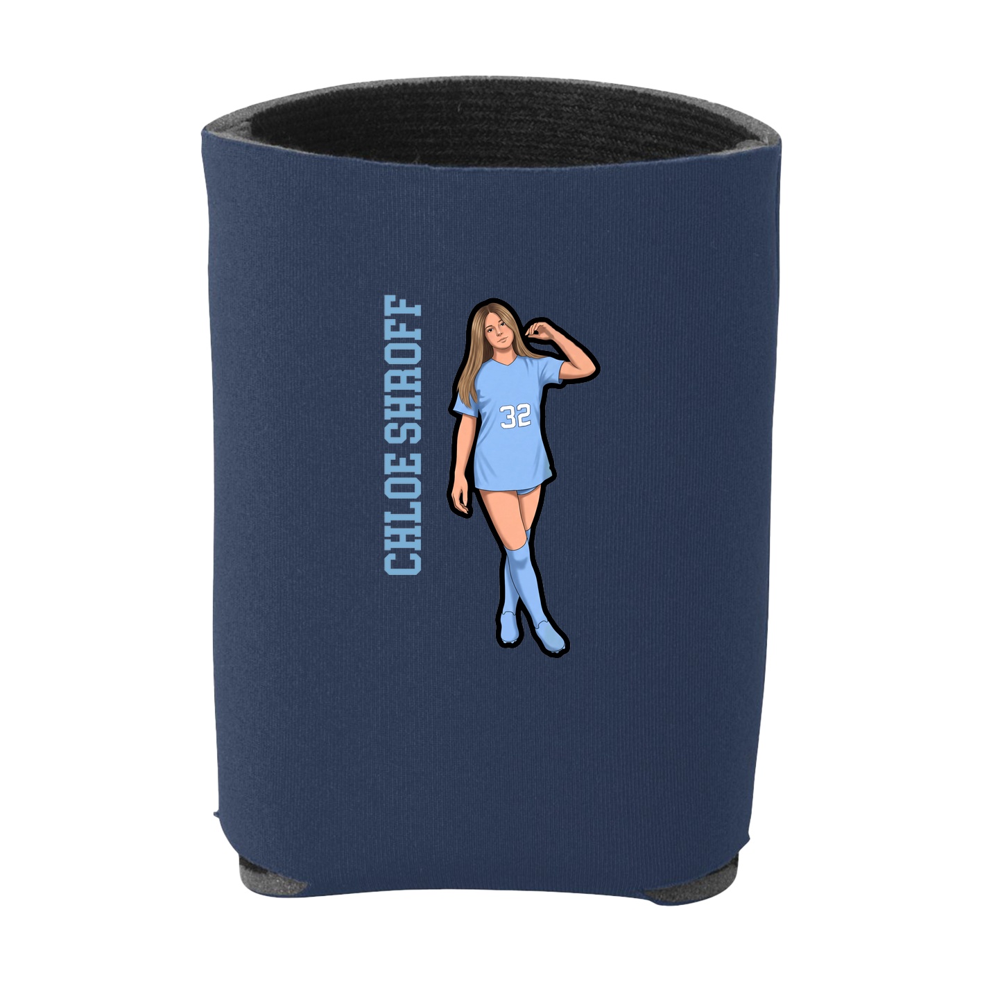 Can Holder — Name Vertical in Navy