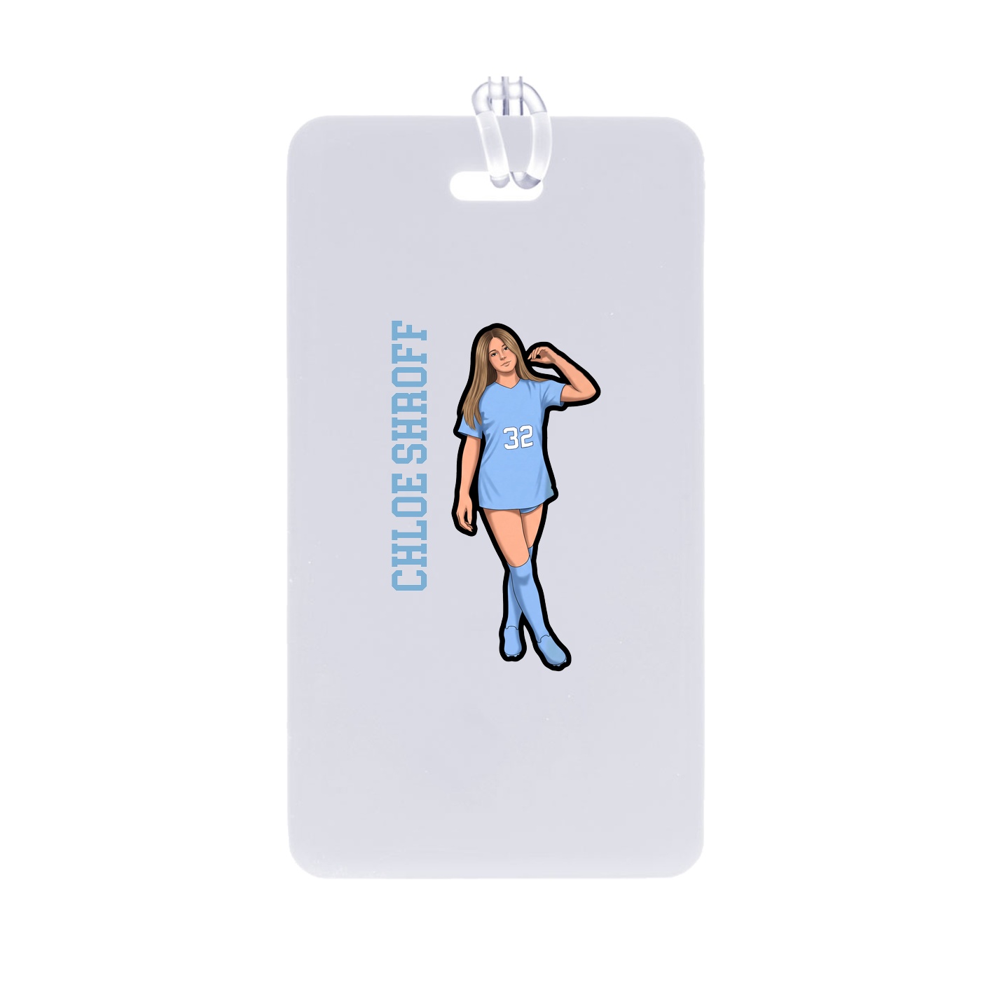 Bag Tag — Name Vertical in Classic