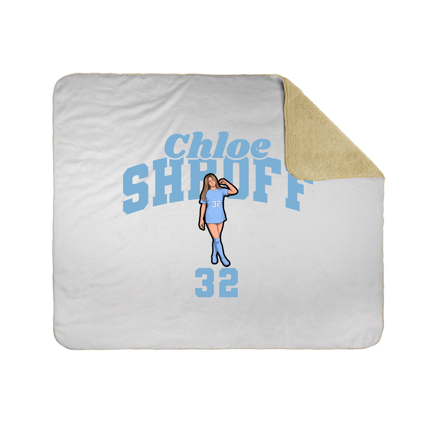 Throw Blanket — Signature Arch in White