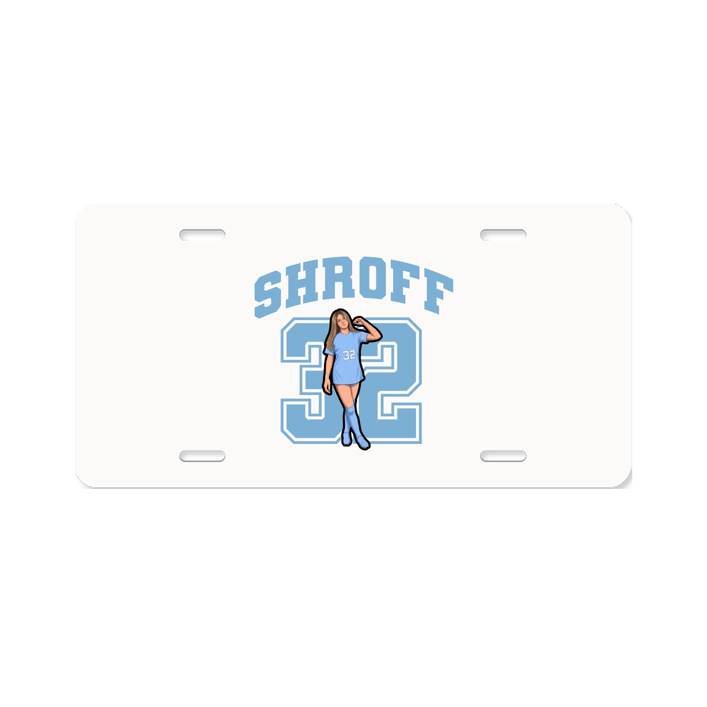 License Plate — Number in Classic