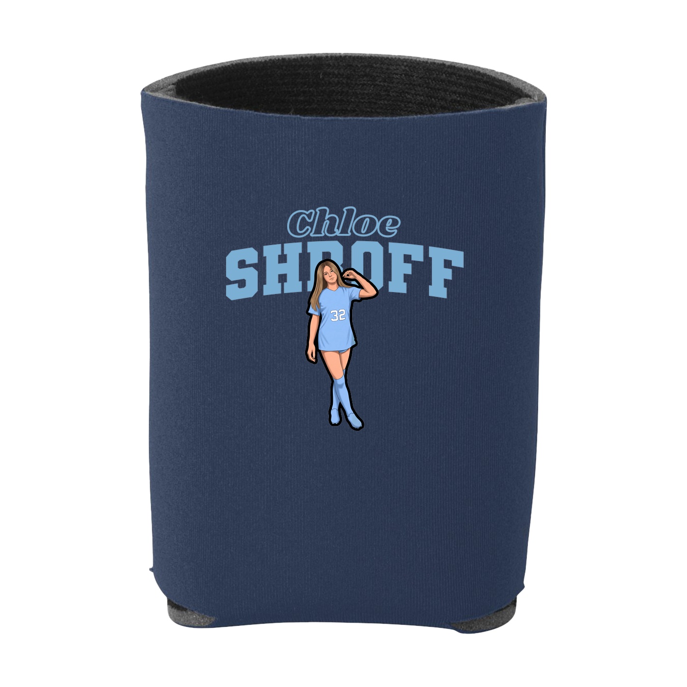 Can Holder — Name Arch in Navy