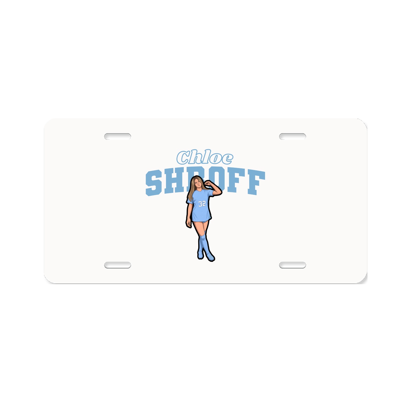 License Plate — Name Arch in Classic