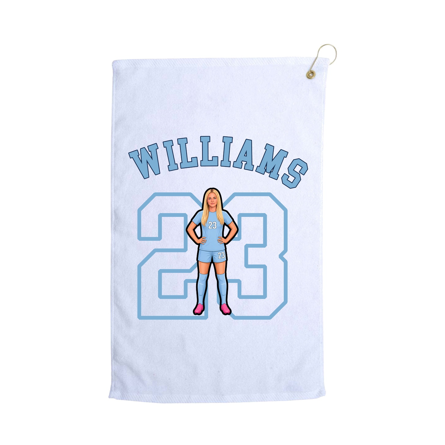 Golf Towel — Shirsey Arch in White