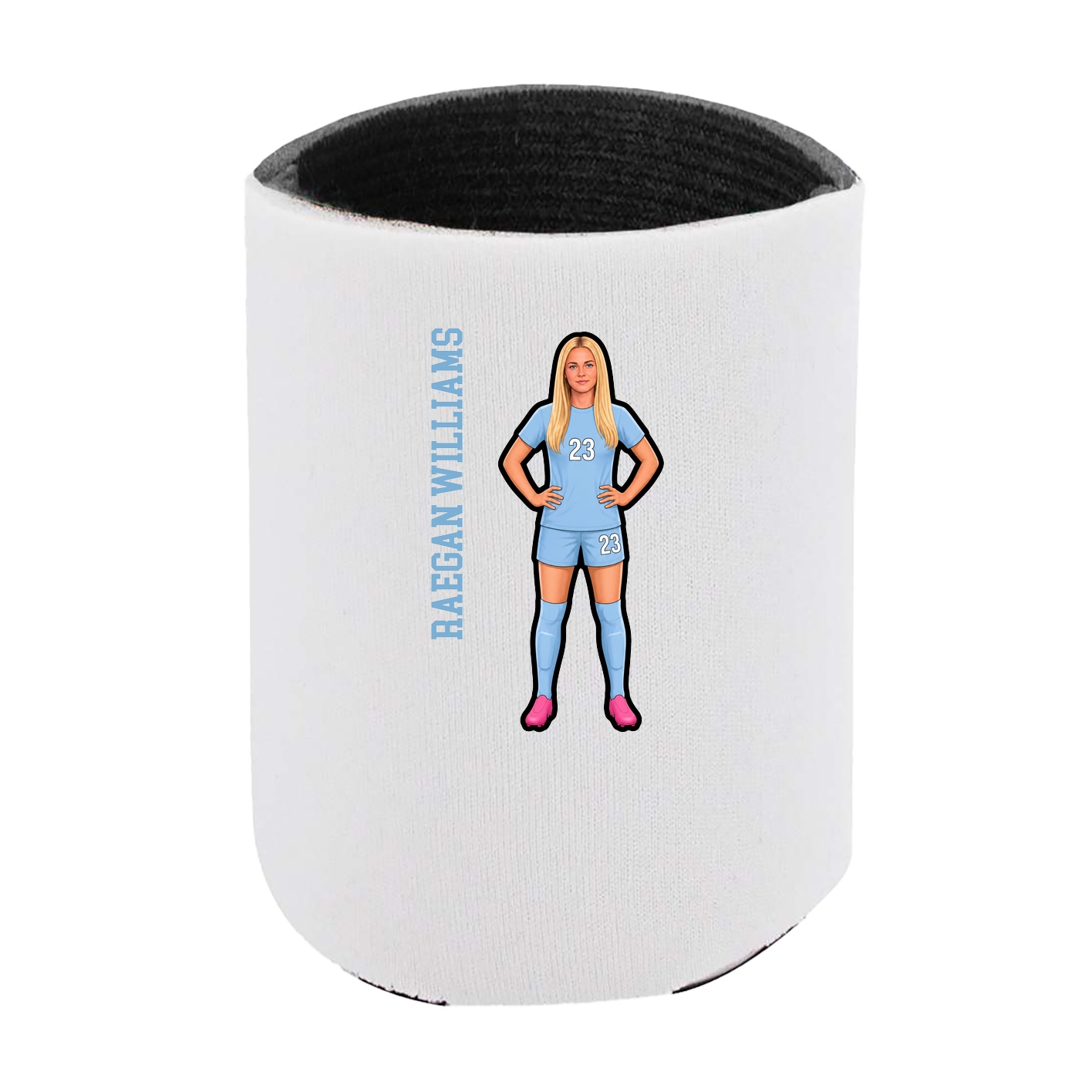 Can Holder — Name Vertical in White