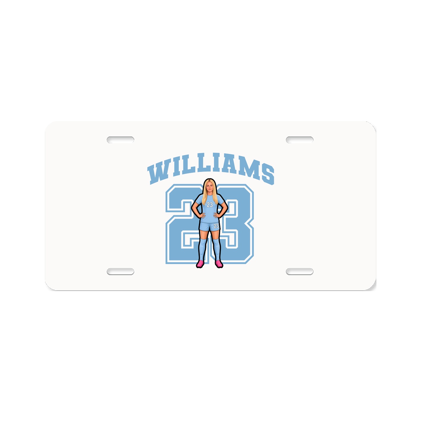License Plate — Number in Classic