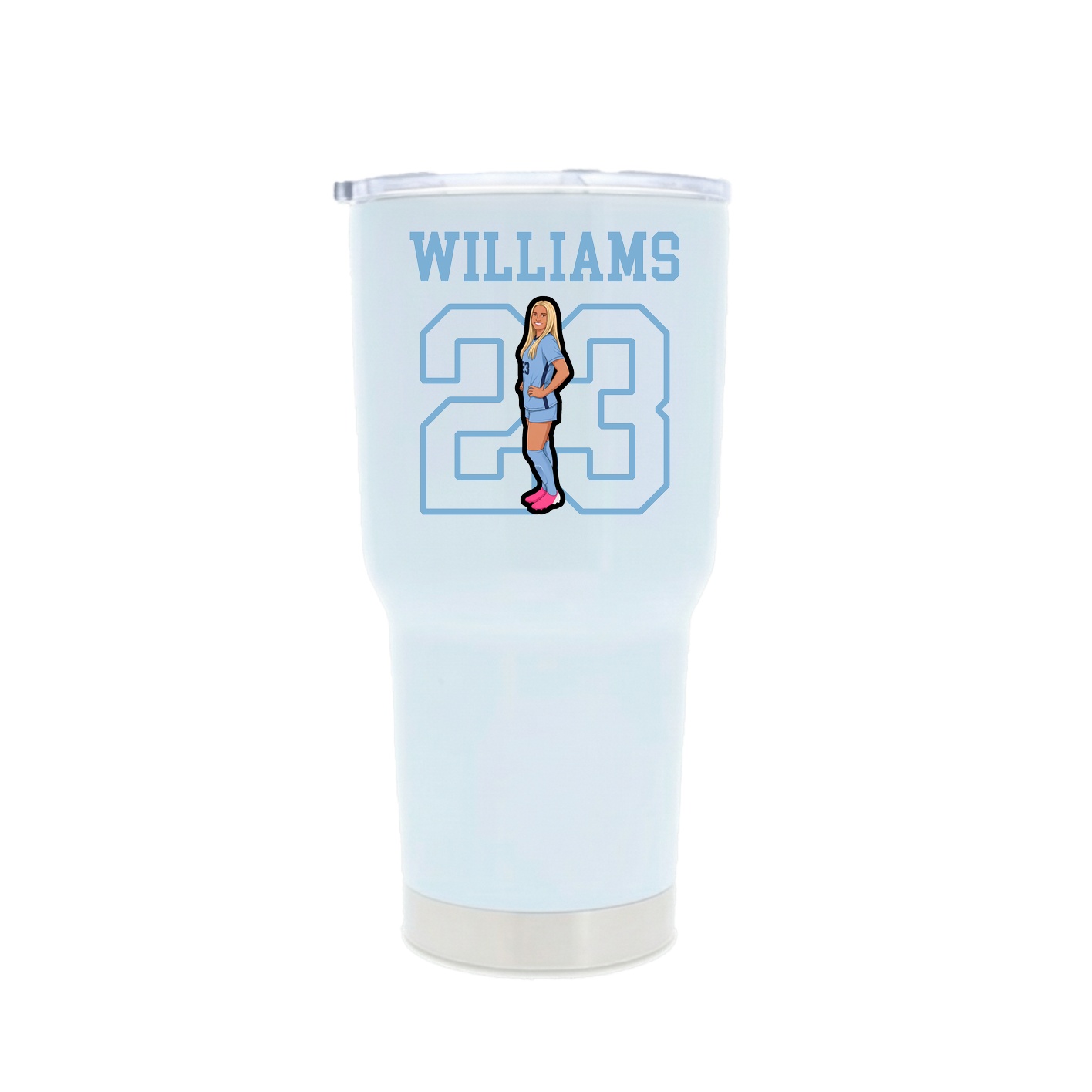 30oz Stainless Steel Tumbler — Shirsey in White