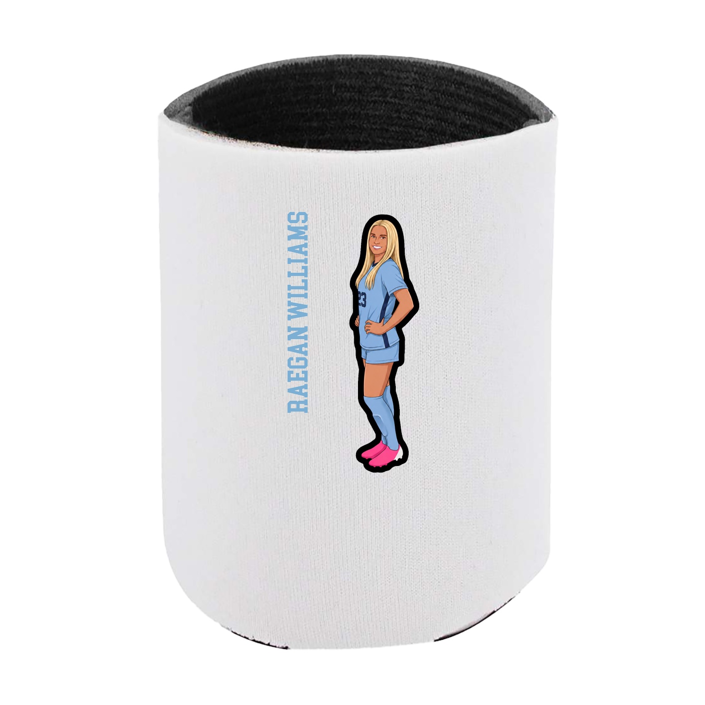 Can Holder — Name Vertical in White