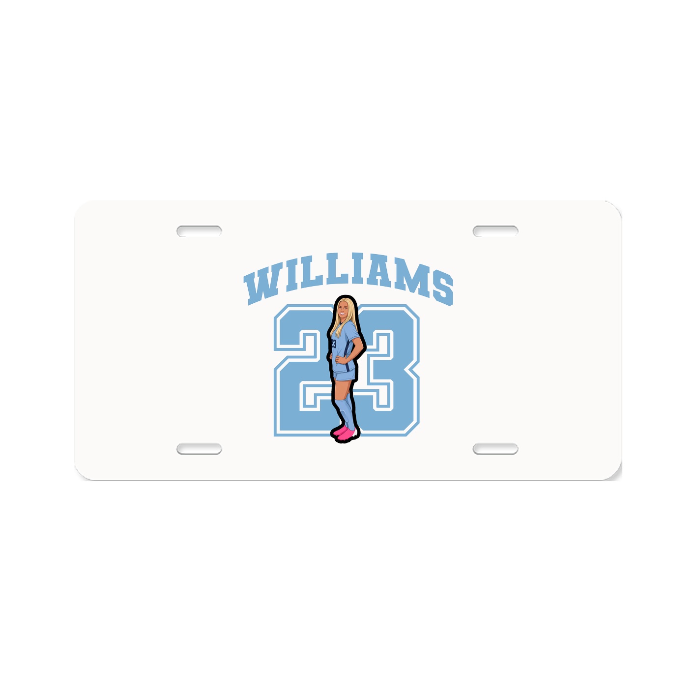 License Plate — Number in Classic