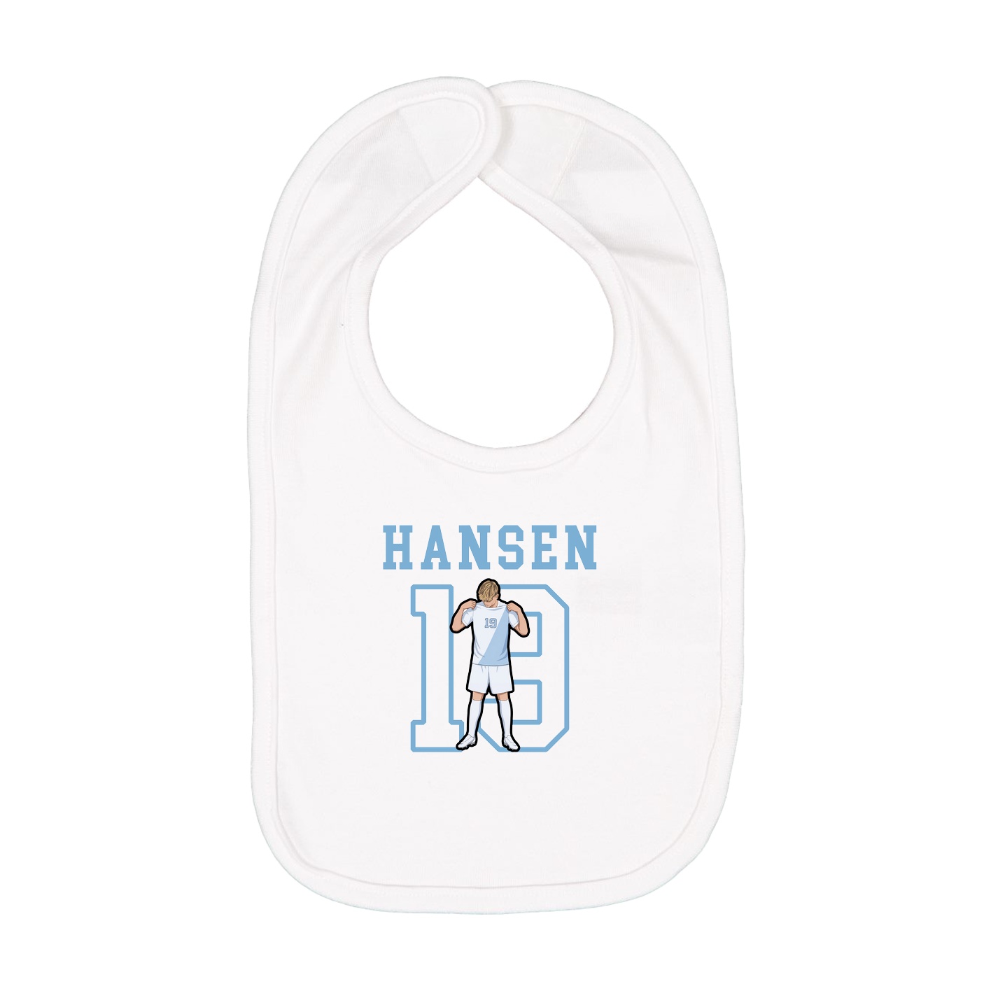 Infant Bib — Shirsey in White