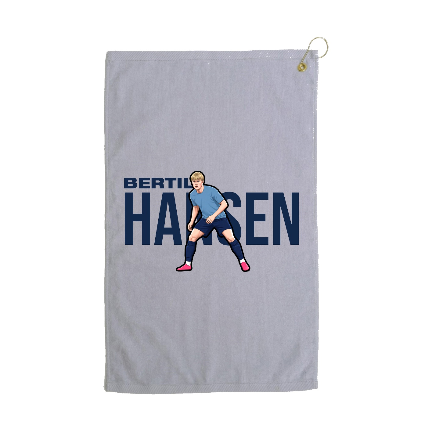 Golf Towel — Player Name in Grey