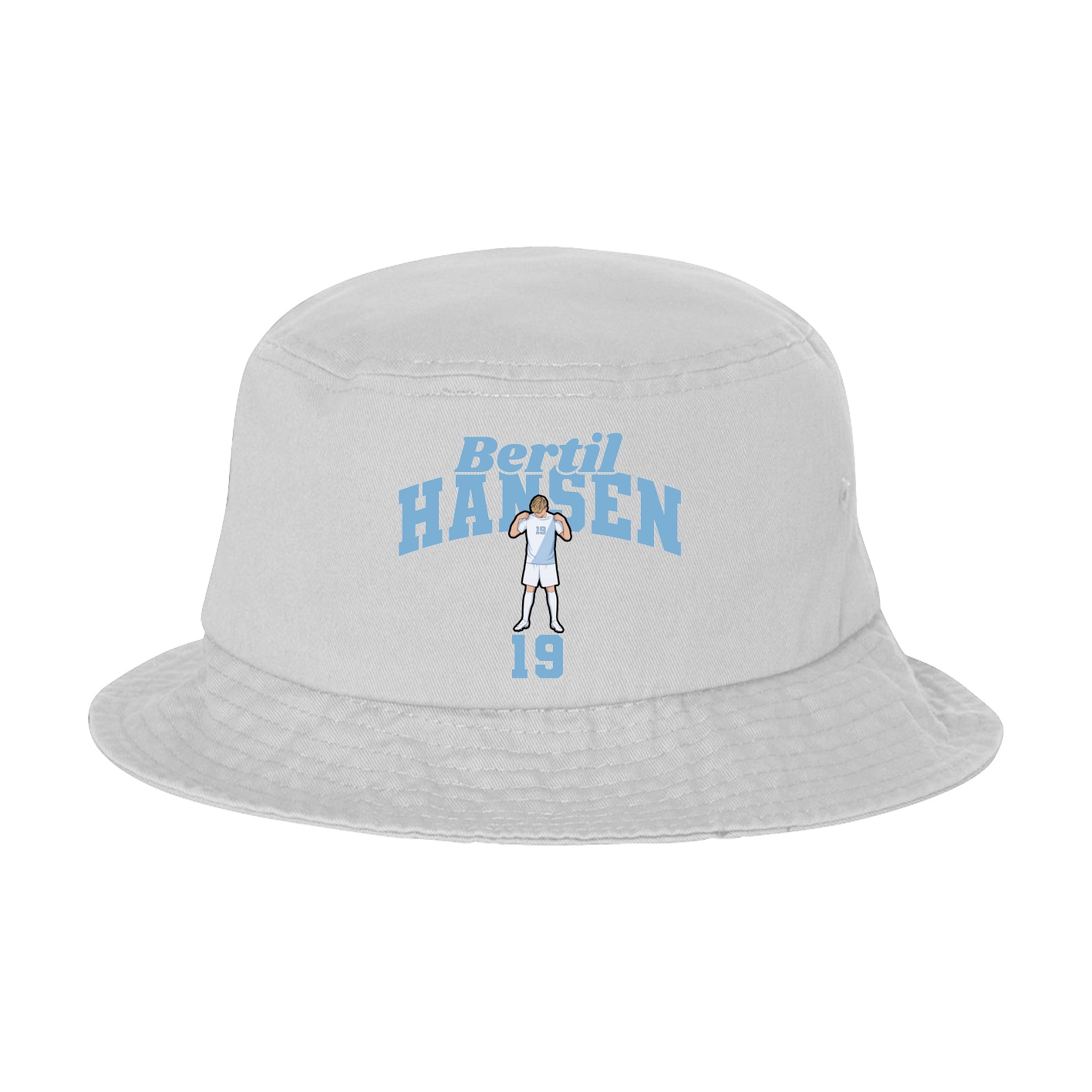Bucket Cap — Signature Arch in White
