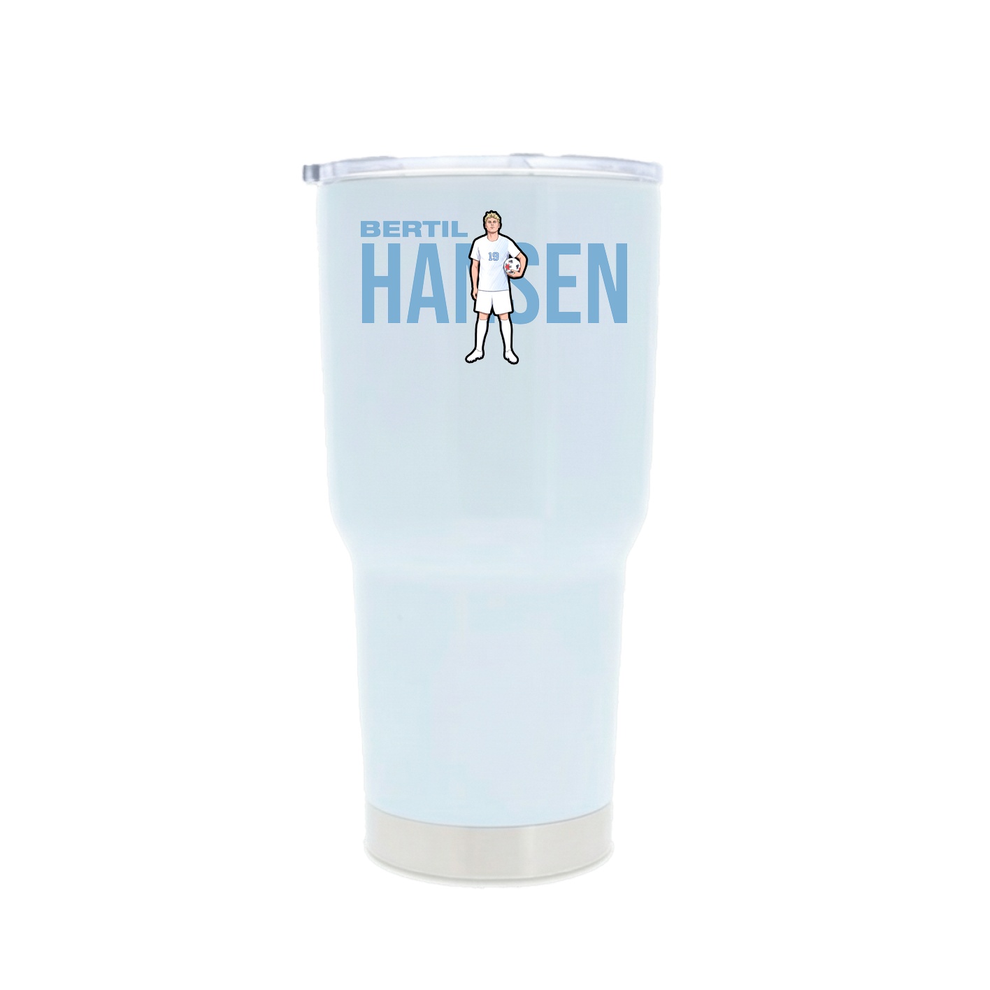 30oz Stainless Steel Tumbler — Player Name in White