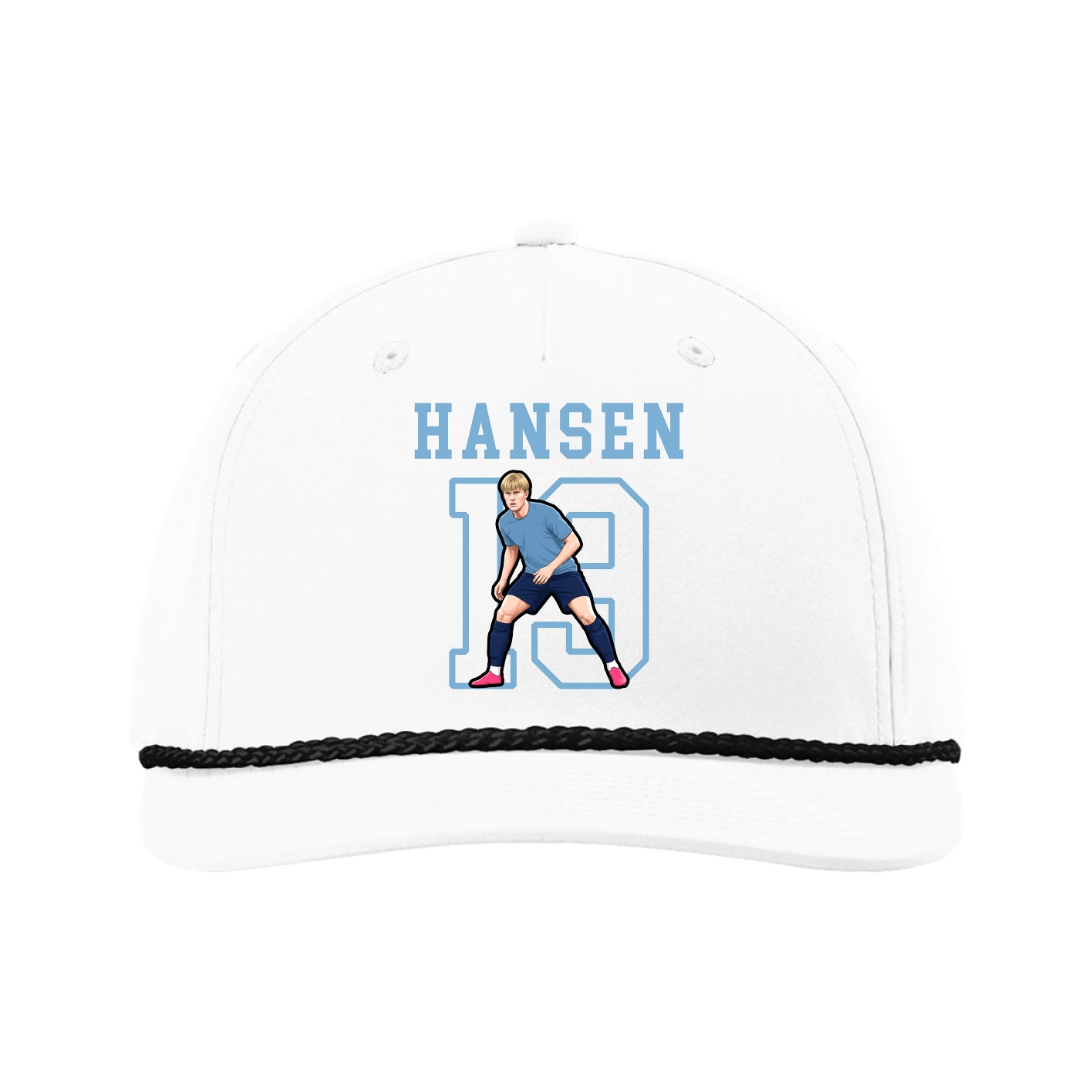 Five-Panel Classic Rope Cap — Shirsey in White