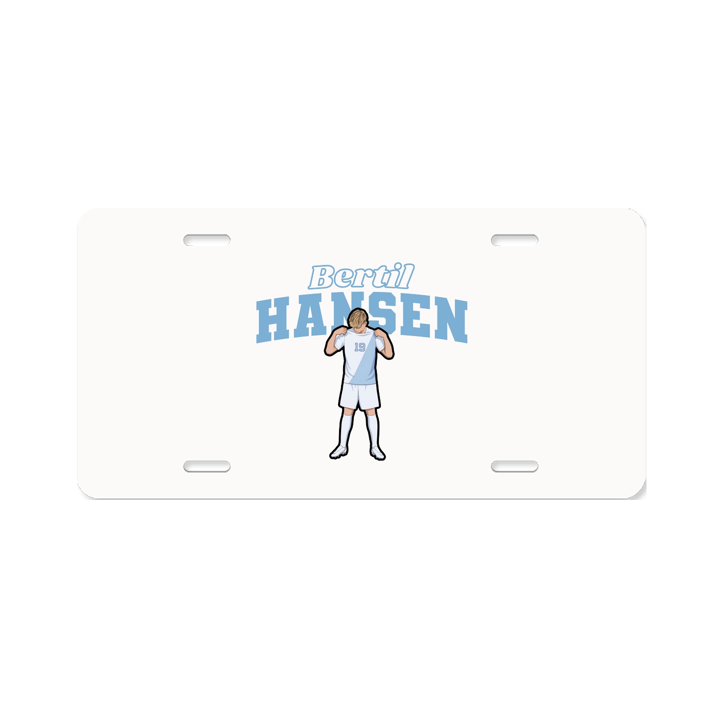 License Plate — Name Arch in Classic