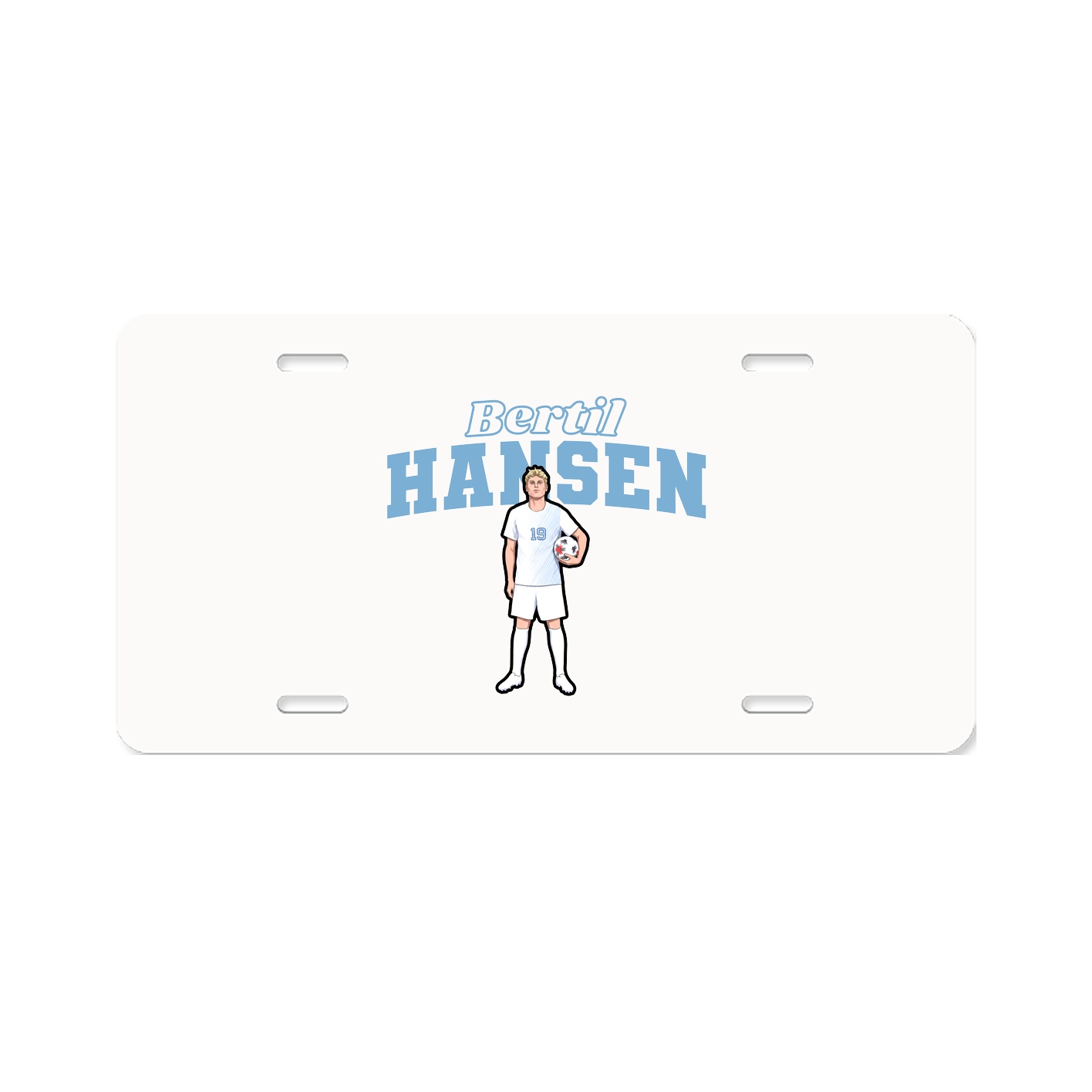 License Plate — Name Arch in Classic