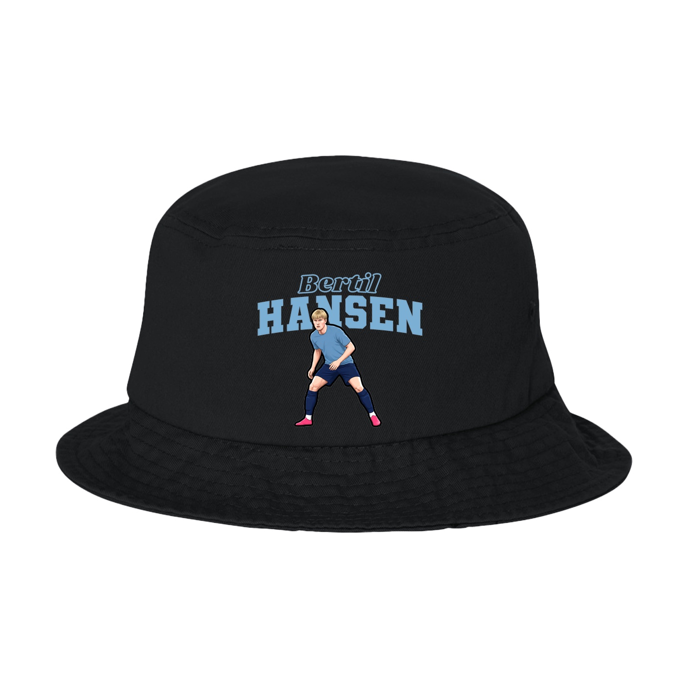 Bucket Cap — Name Arch in Black