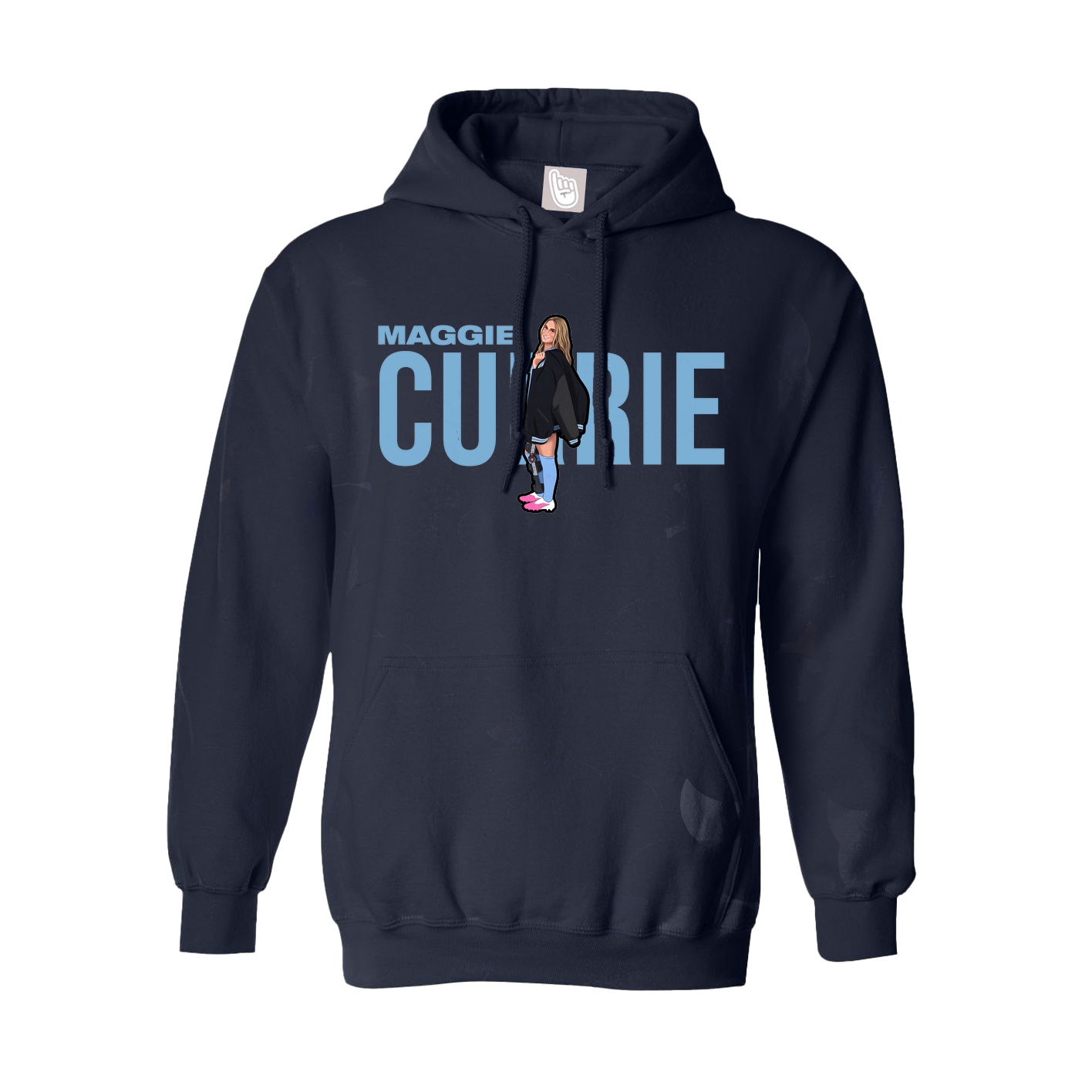 Youth Hoodie — Player Name in Navy