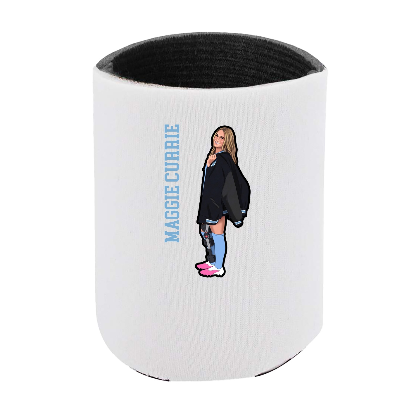 Can Holder — Name Vertical in White