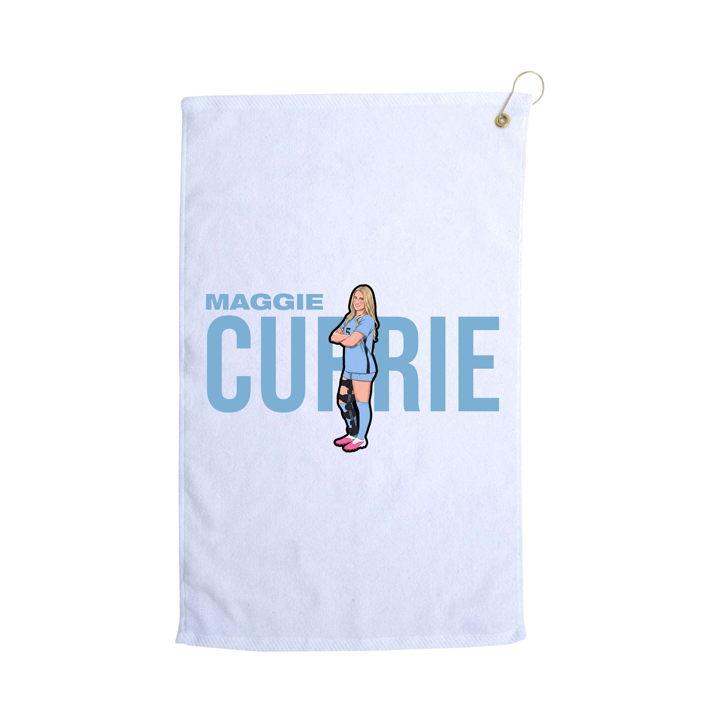 Golf Towel — Player Name in White