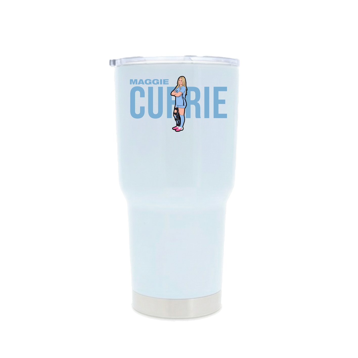 30oz Stainless Steel Tumbler — Player Name in White