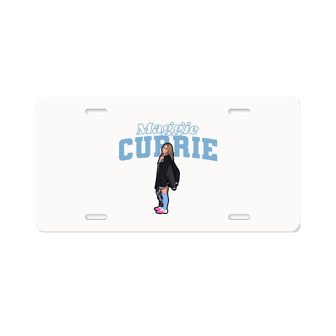 License Plate — Name Arch in Classic