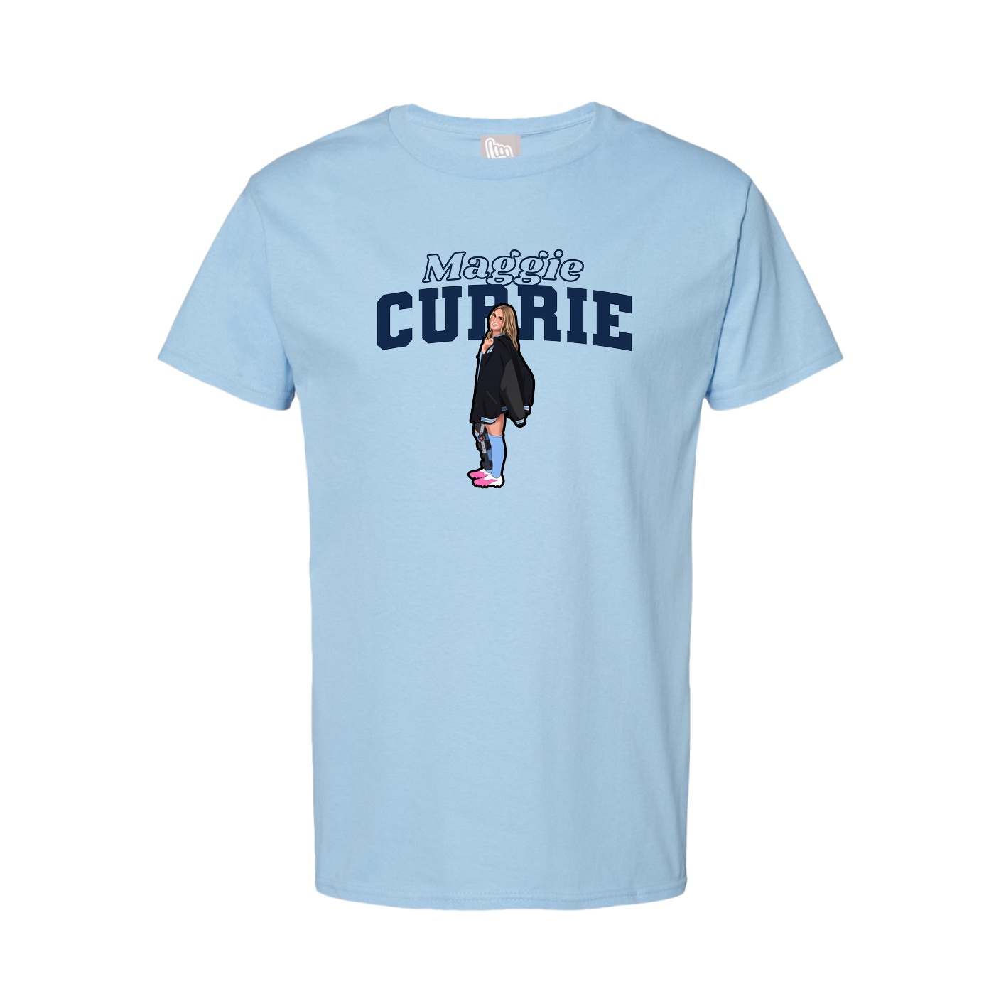 Tee — Name Arch in Light Blue