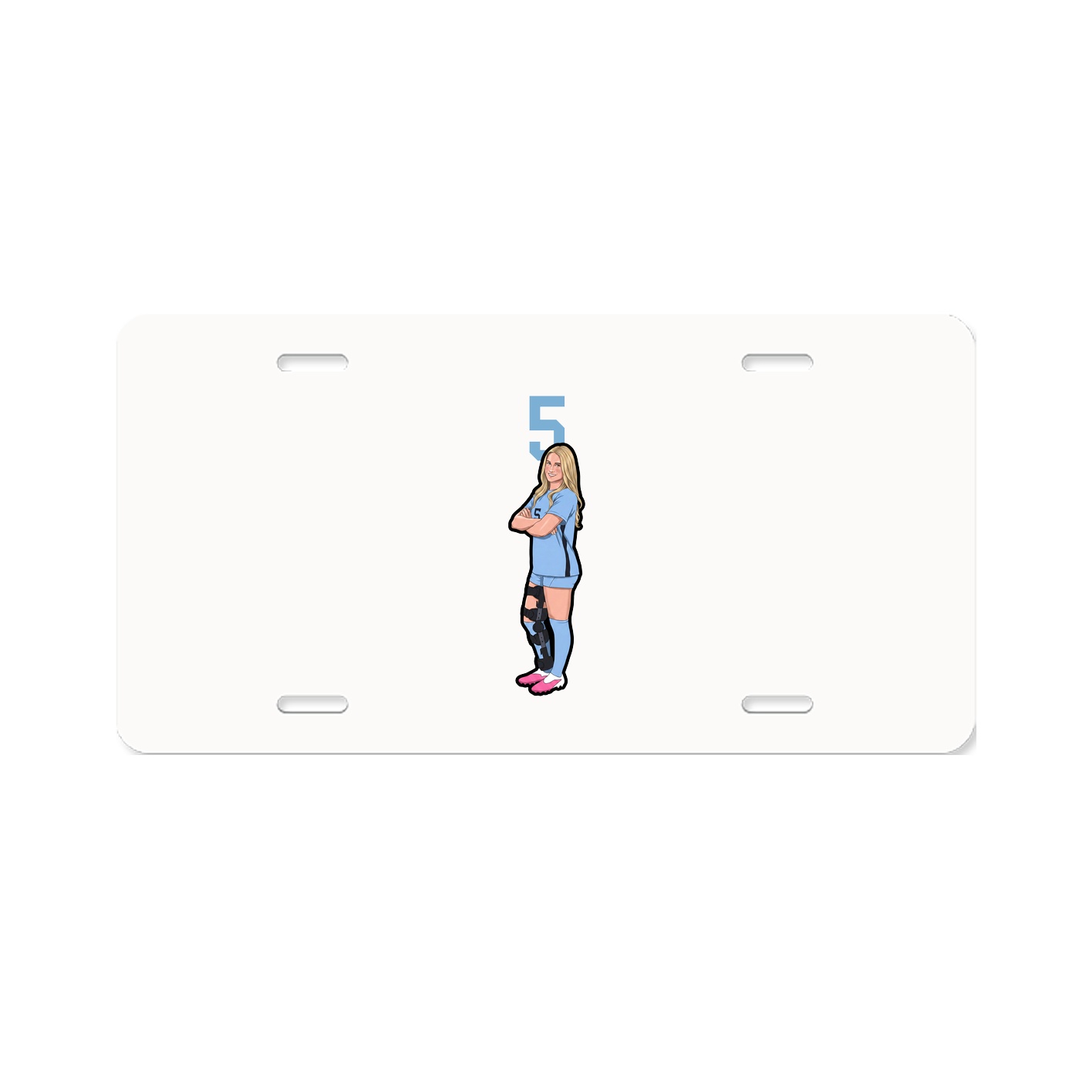 License Plate — Number Top in Classic