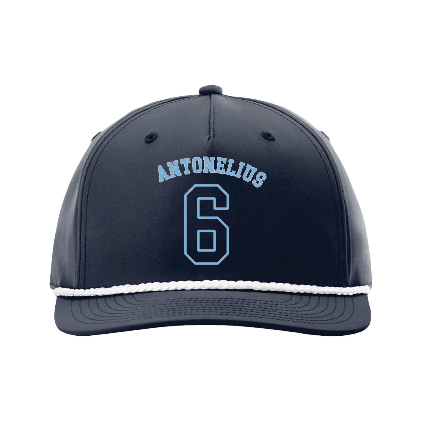 Five-Panel Classic Rope Cap — Shirsey Arch in Navy