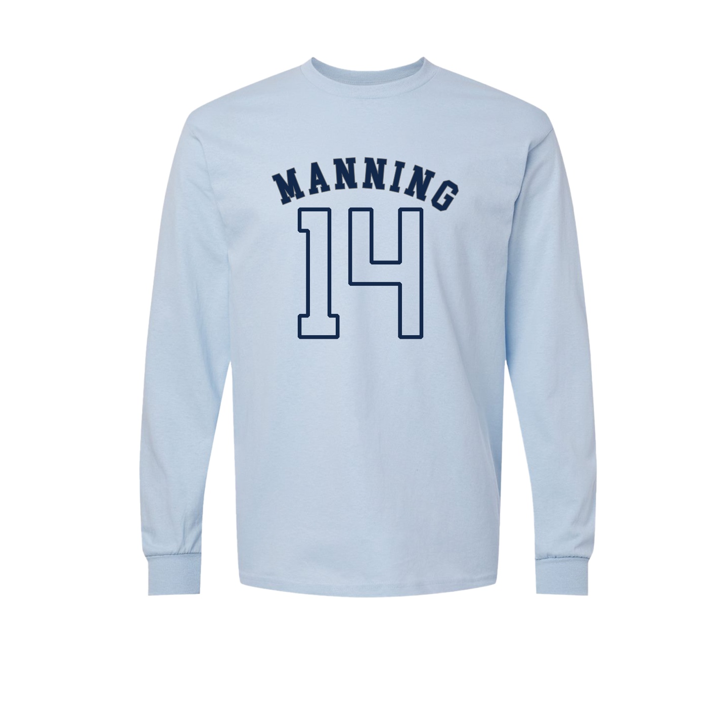 Long Sleeve Tee — Shirsey Arch in Light Blue