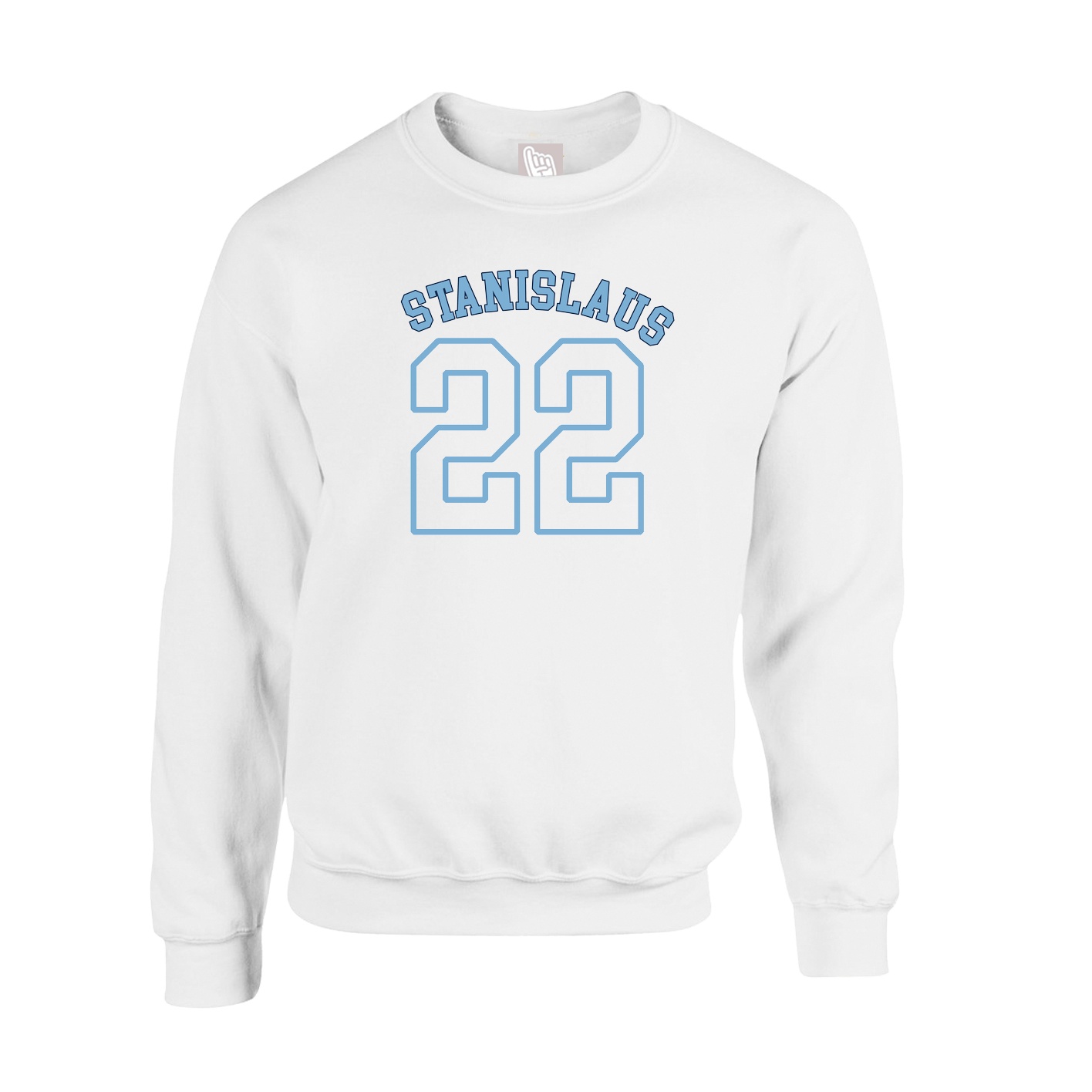 Fleece Crew — Shirsey Arch in White