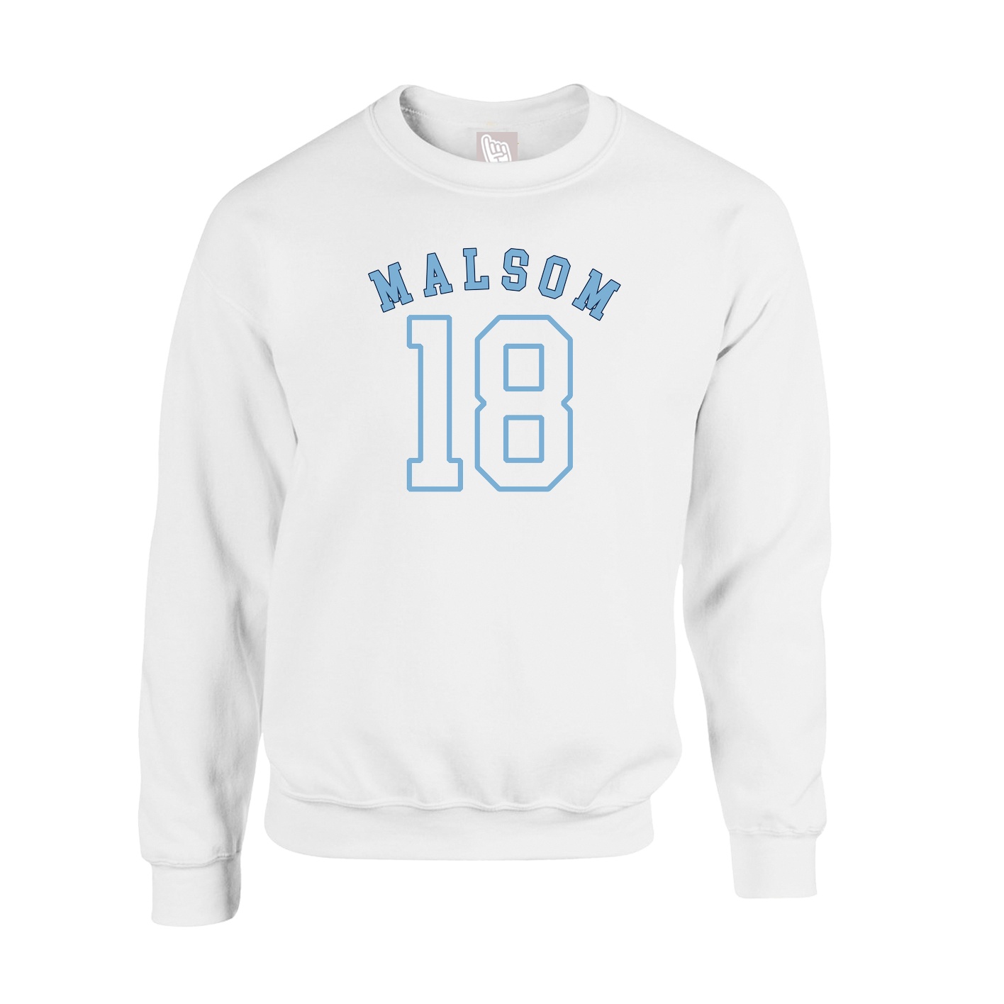 Fleece Crew — Shirsey Arch in White