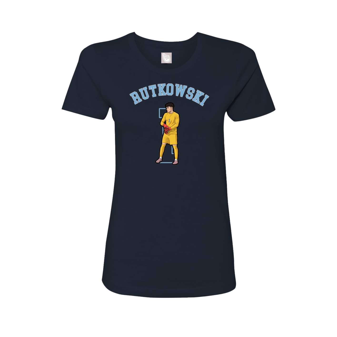 Fitted Women's Tee — Shirsey Arch in Navy