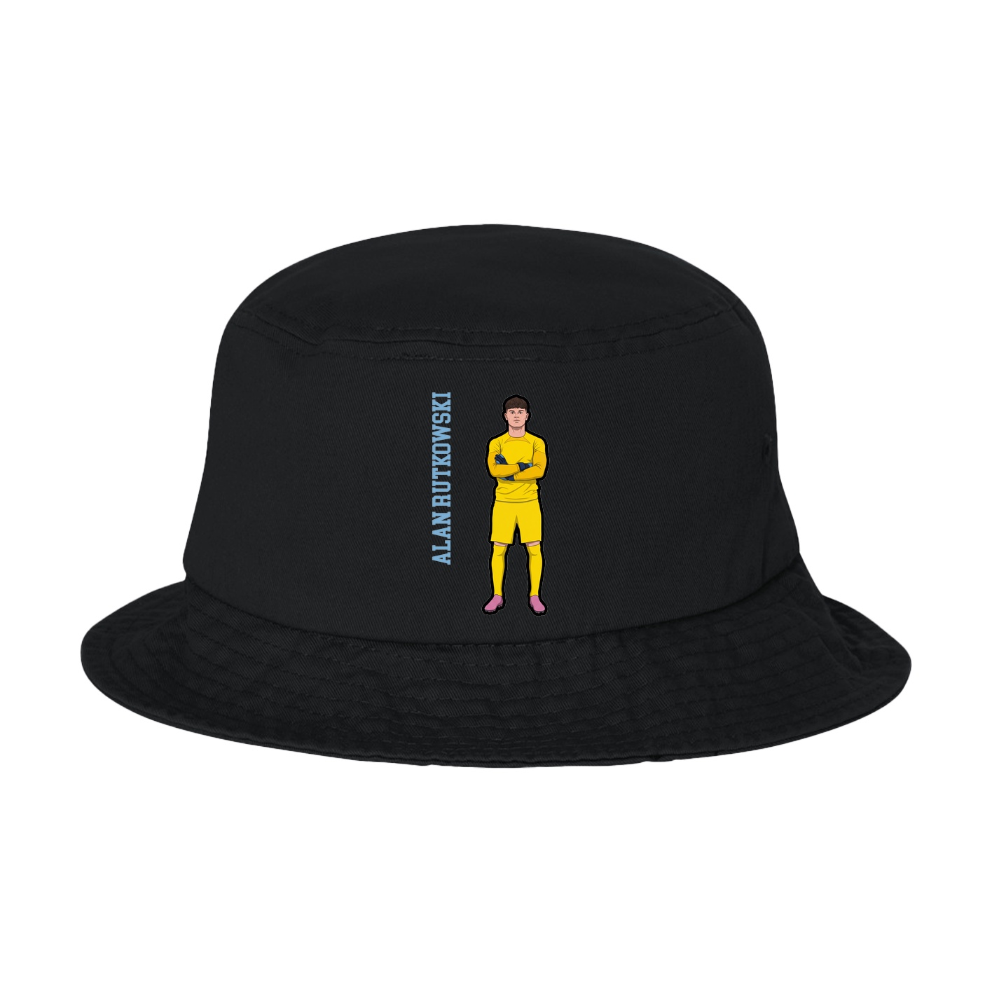 Bucket Cap — Name Vertical in Black
