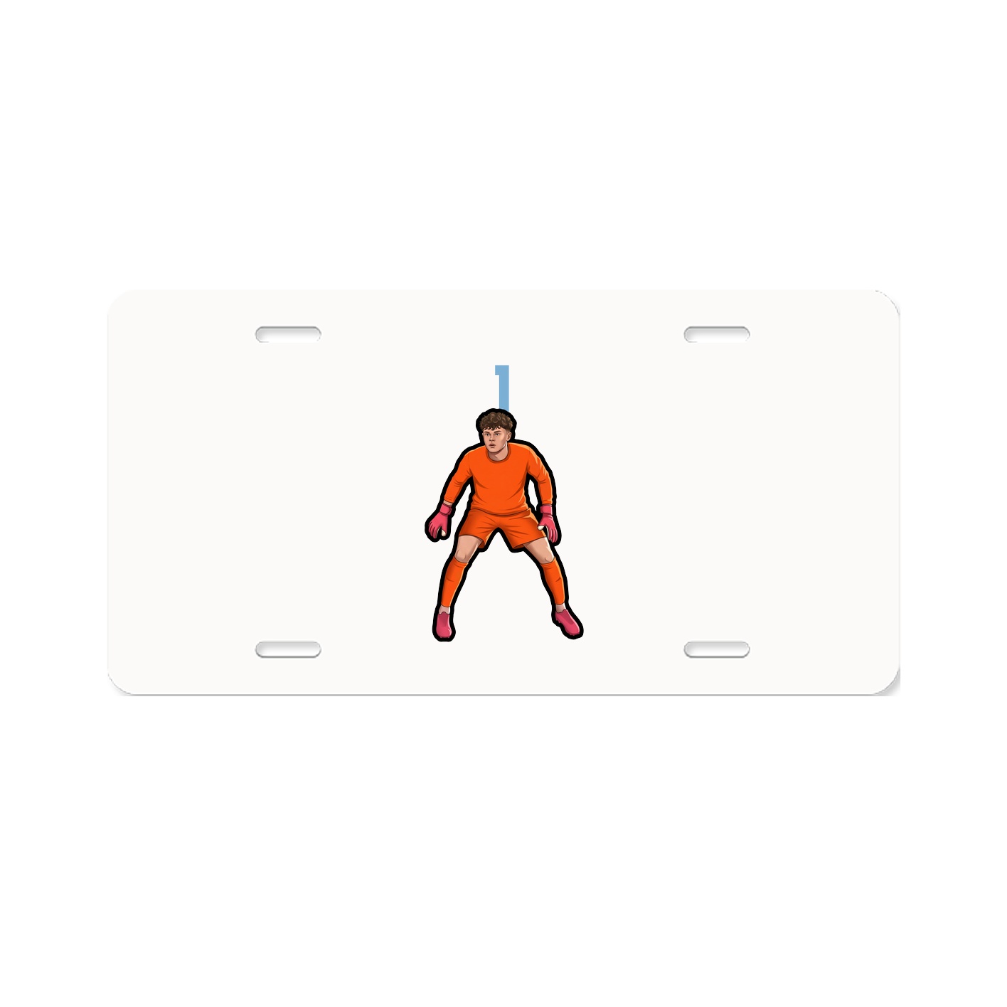 License Plate — Number Top in Classic
