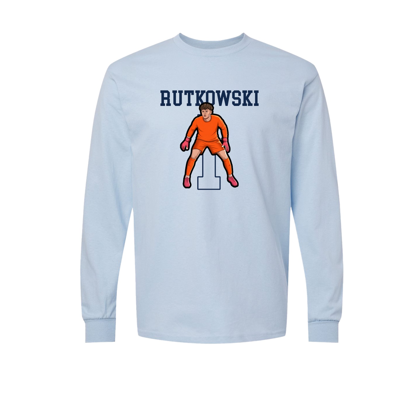 Long Sleeve Tee — Shirsey in Light Blue
