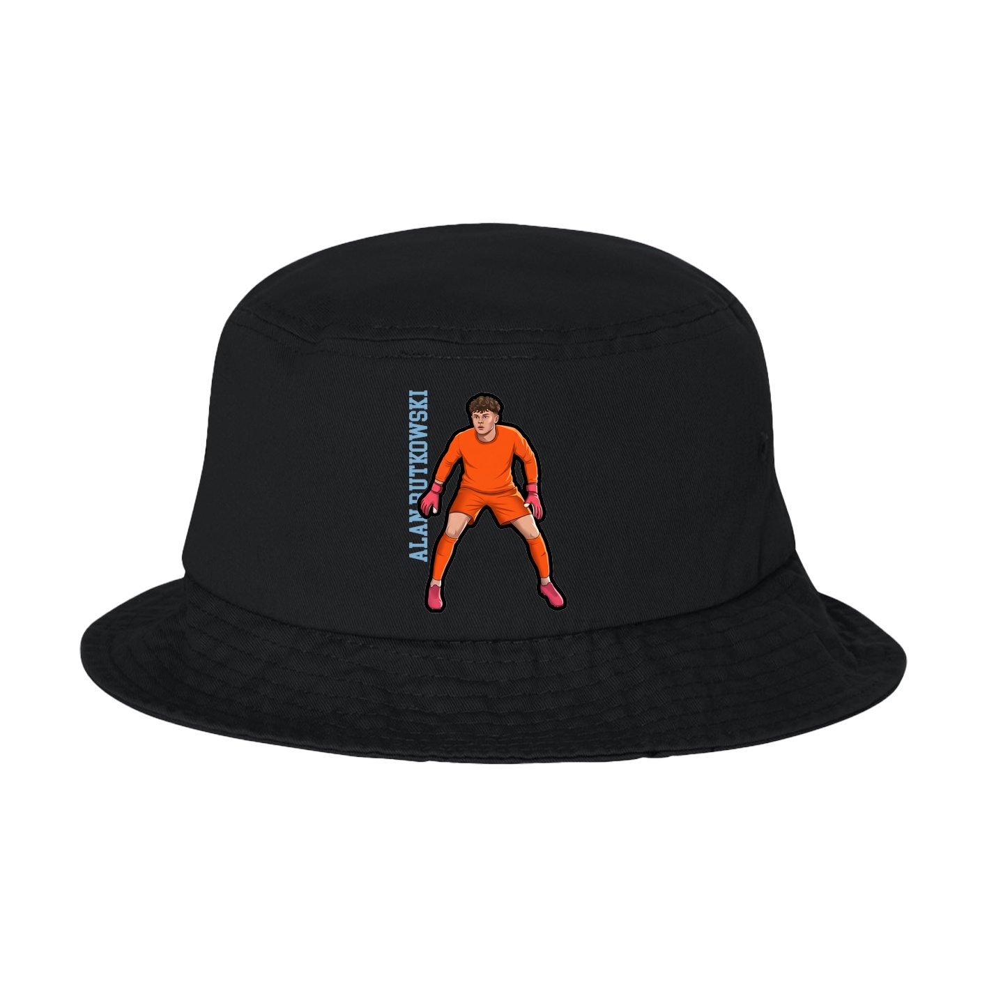 Bucket Cap — Name Vertical in Black