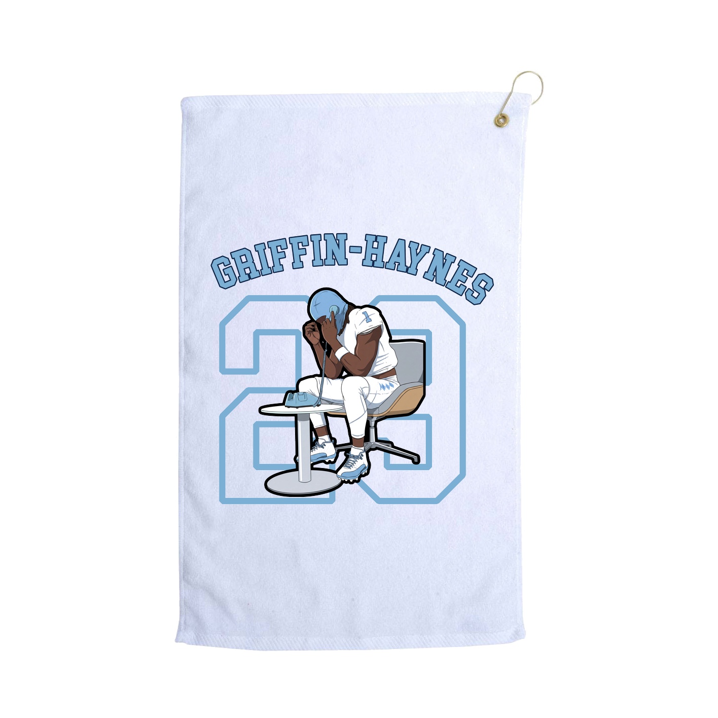 Golf Towel — Shirsey Arch in White