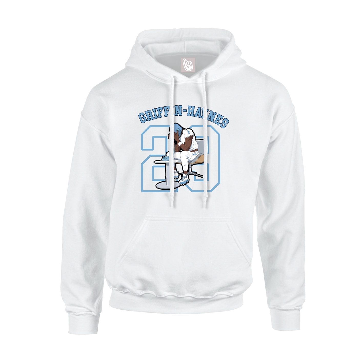 Youth Hoodie — Shirsey Arch in White