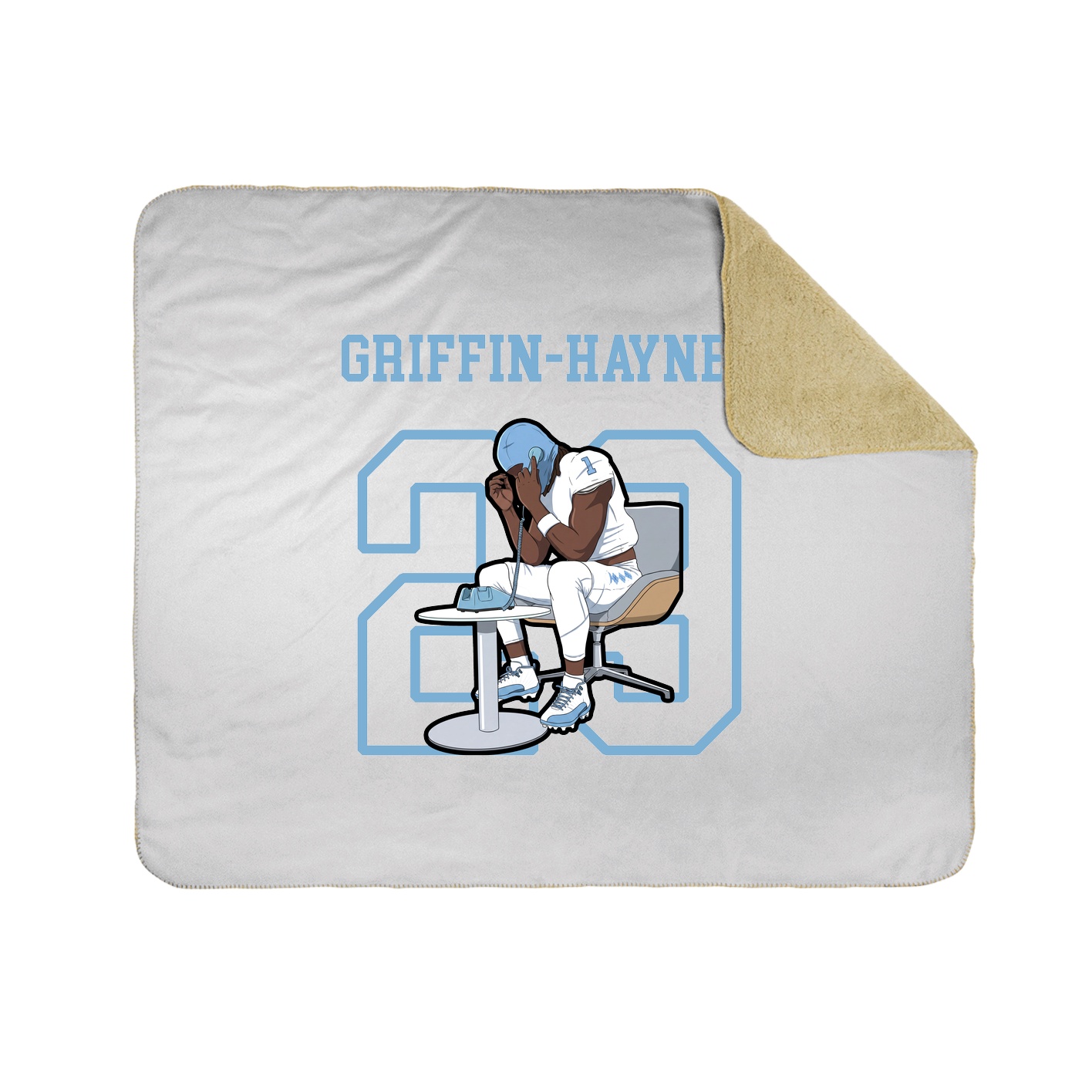 50x60 Sherpa Lined Throw Blanket
