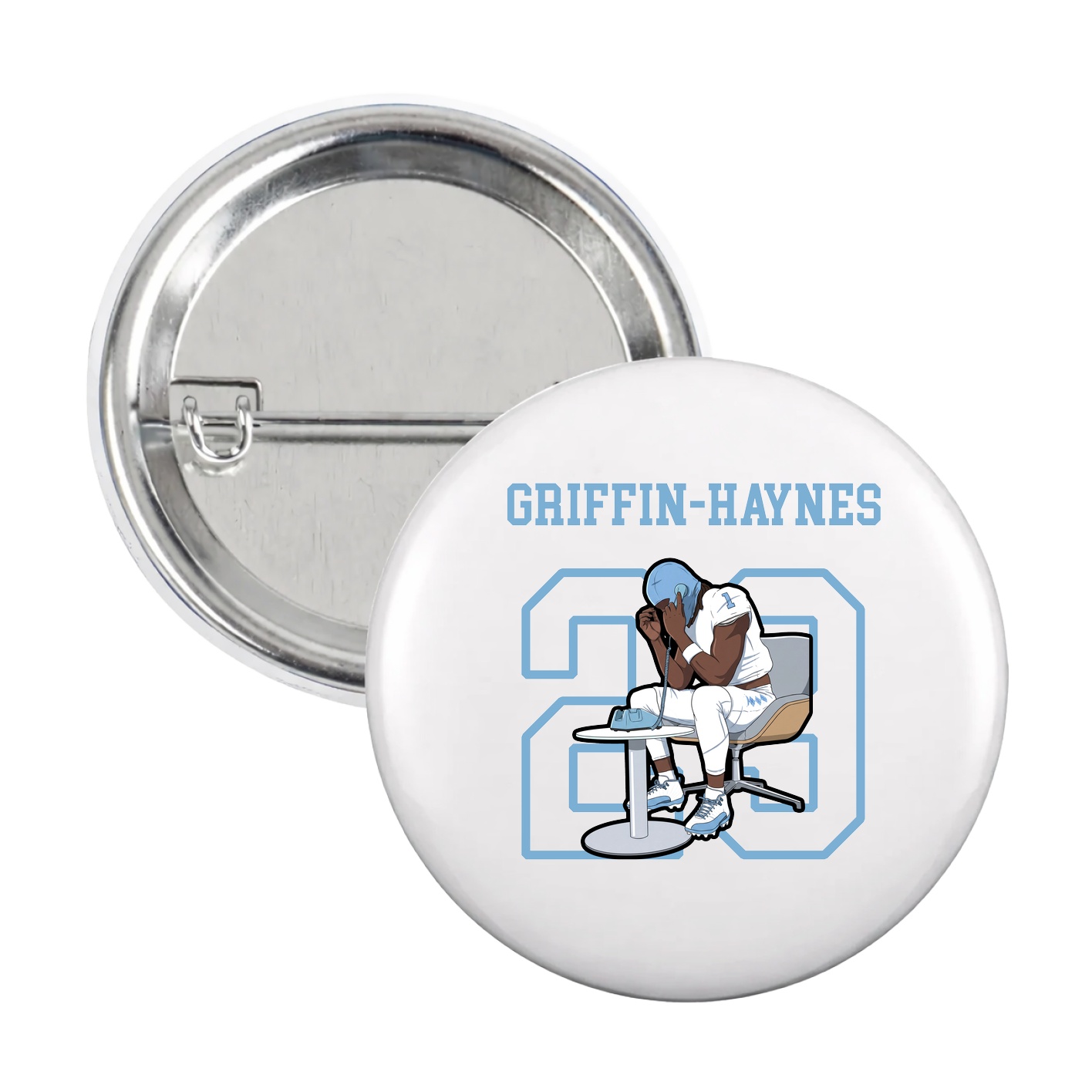 Game Day Button — Shirsey in White