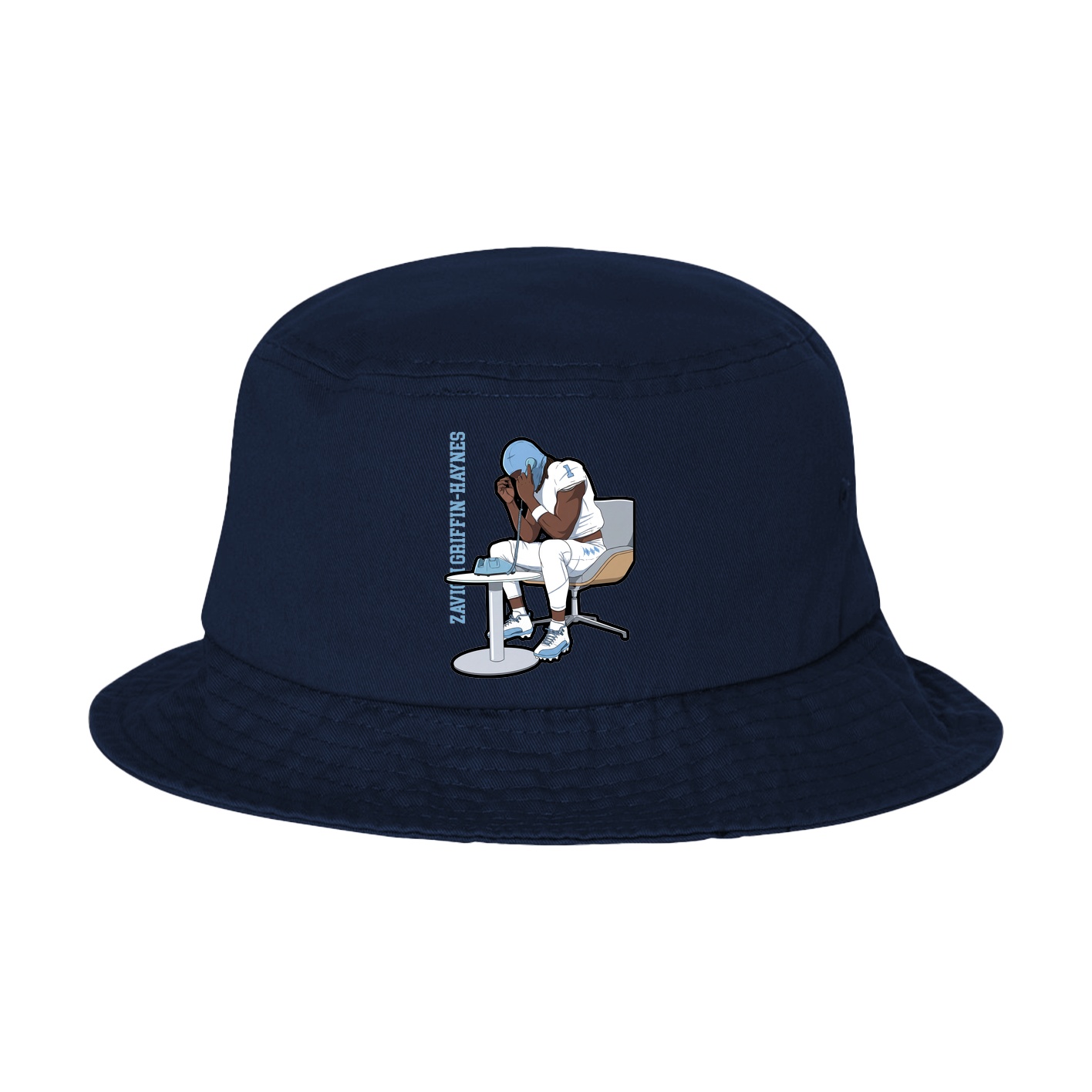 Bucket Cap — Name Vertical in Navy