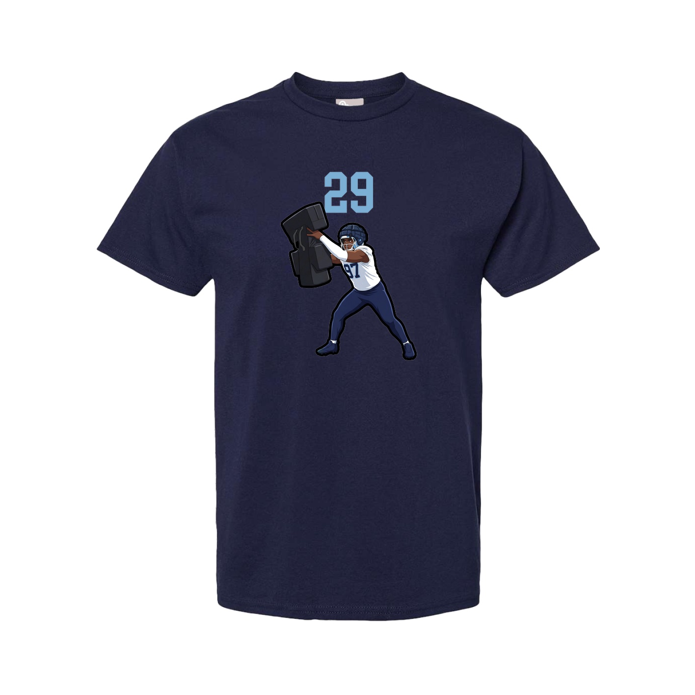 Youth Tee — Number Top in Navy