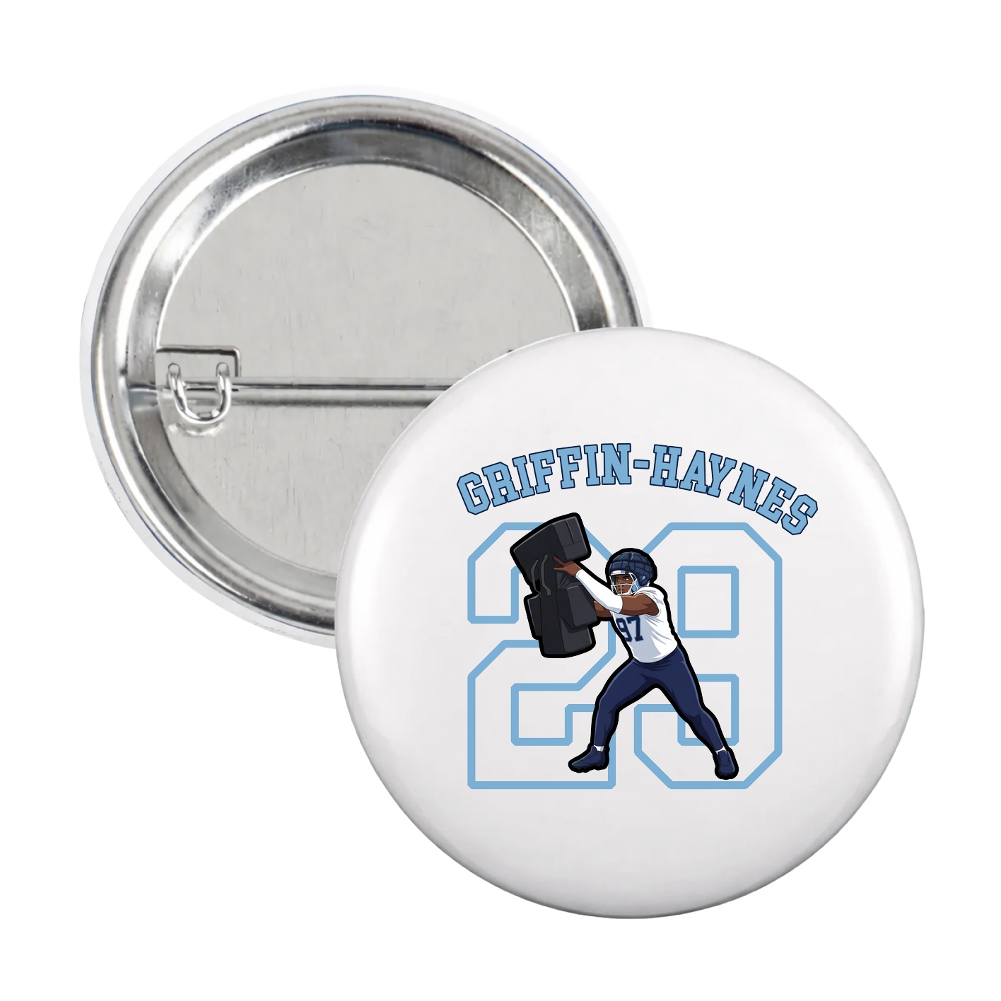 Game Day Button — Shirsey Arch in White
