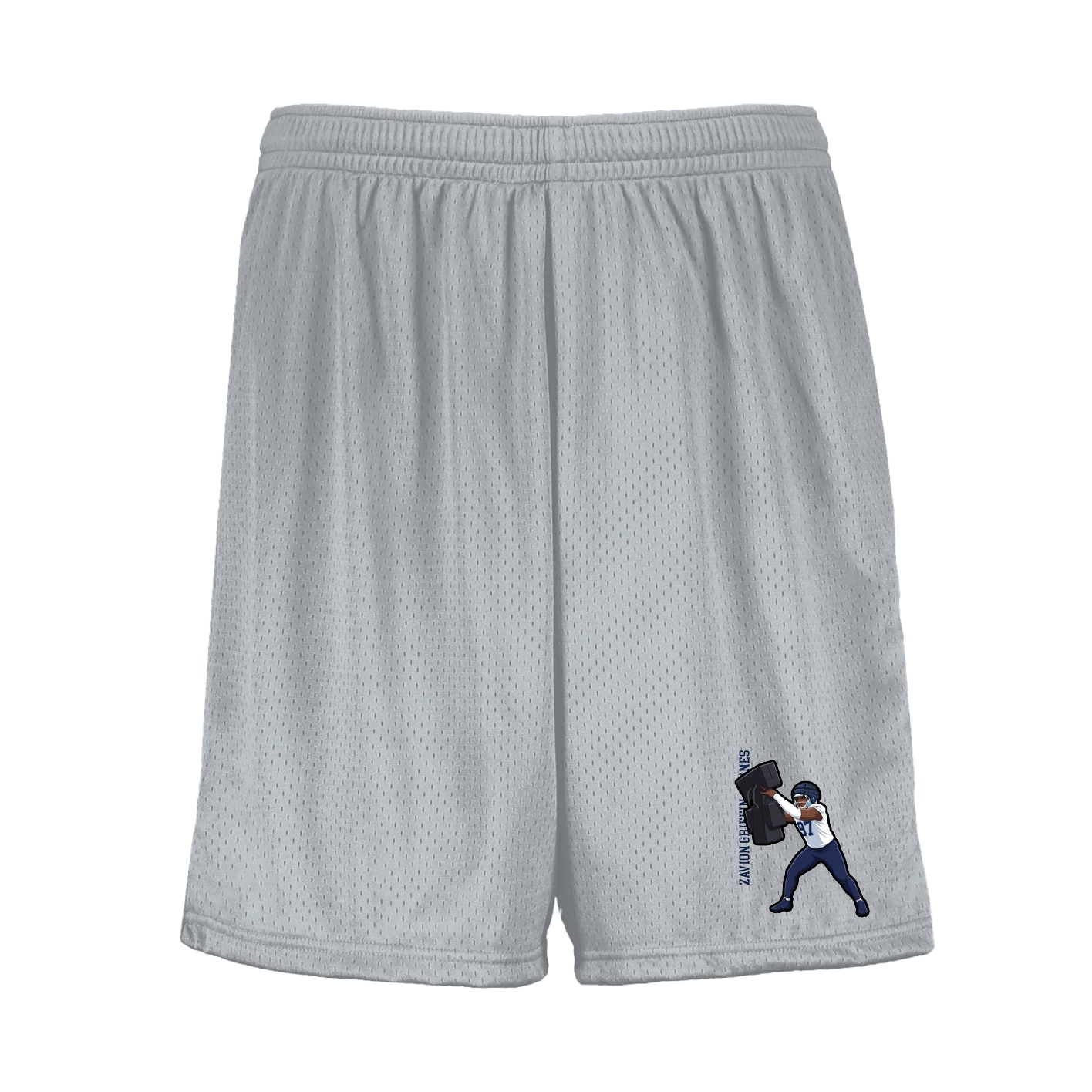 Shorts — Name Vertical in Silver