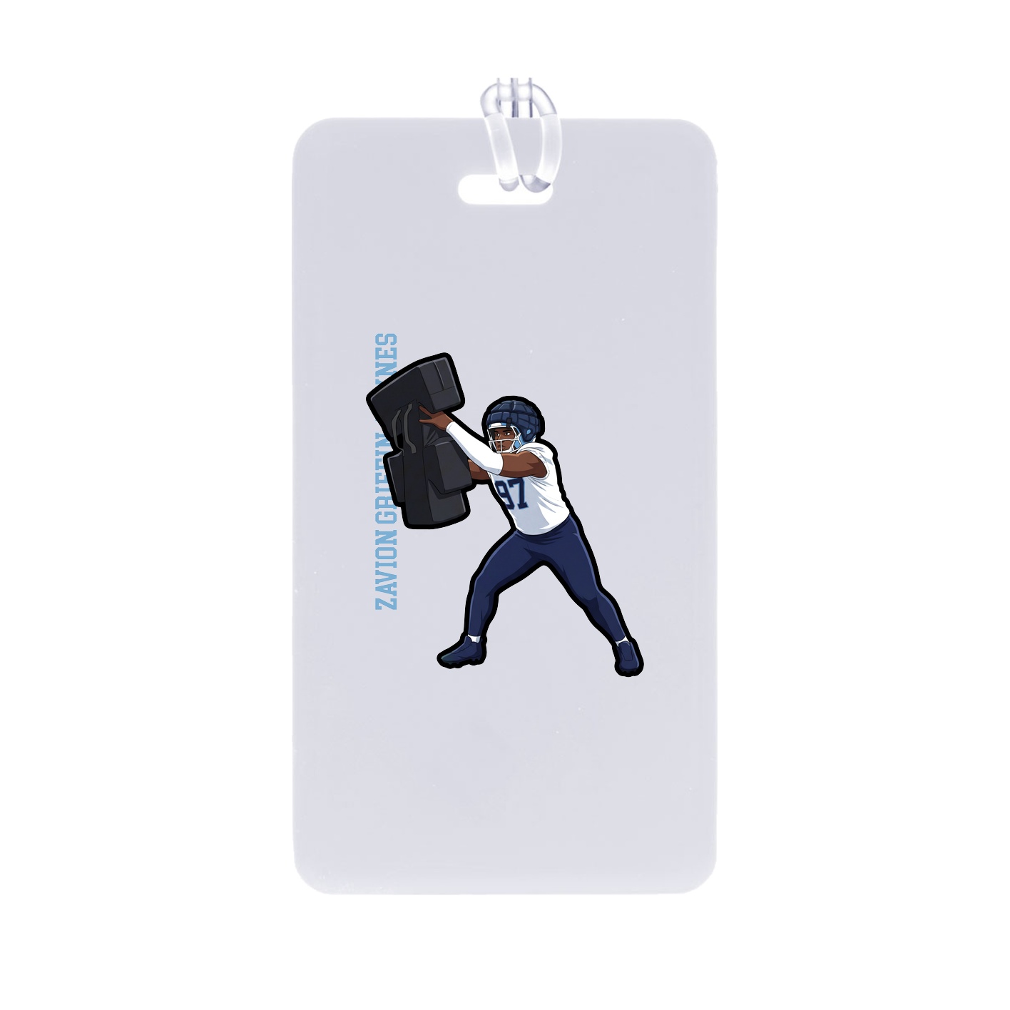 Bag Tag — Name Vertical in Classic