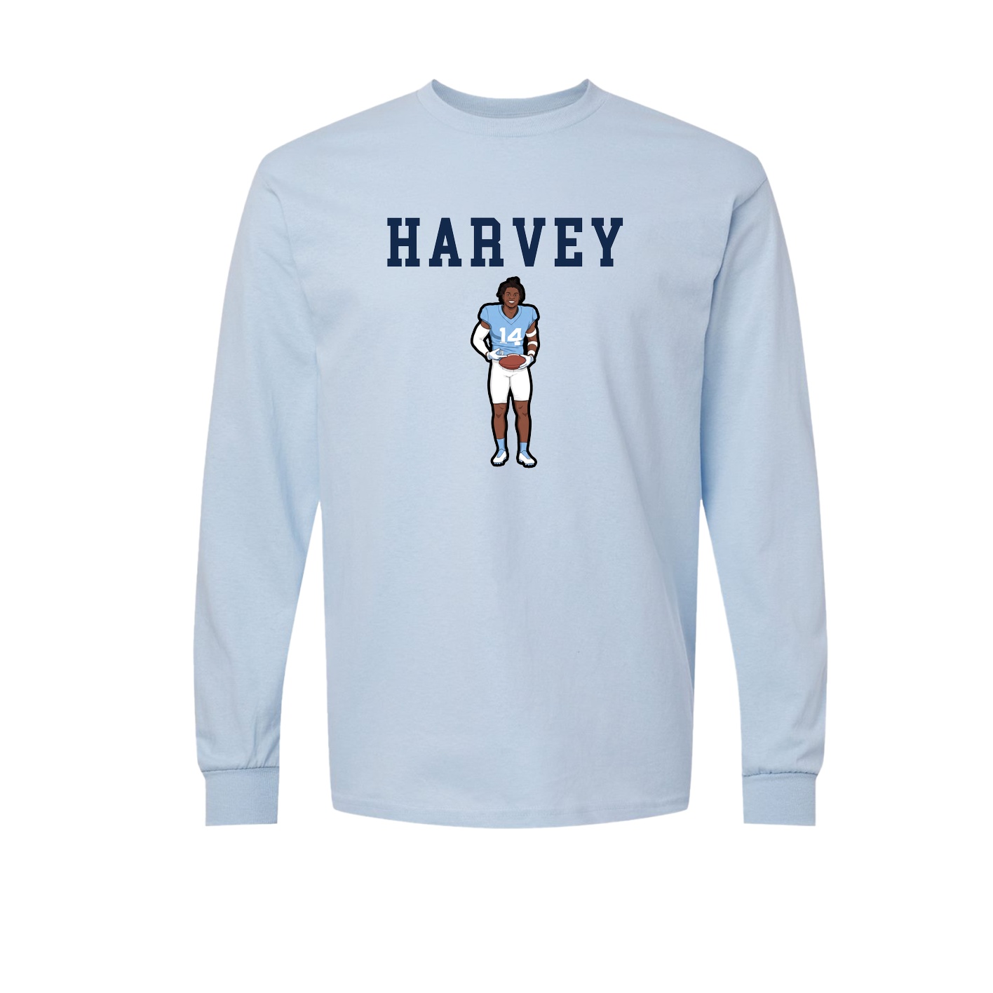 Long Sleeve Tee — Shirsey in Light Blue