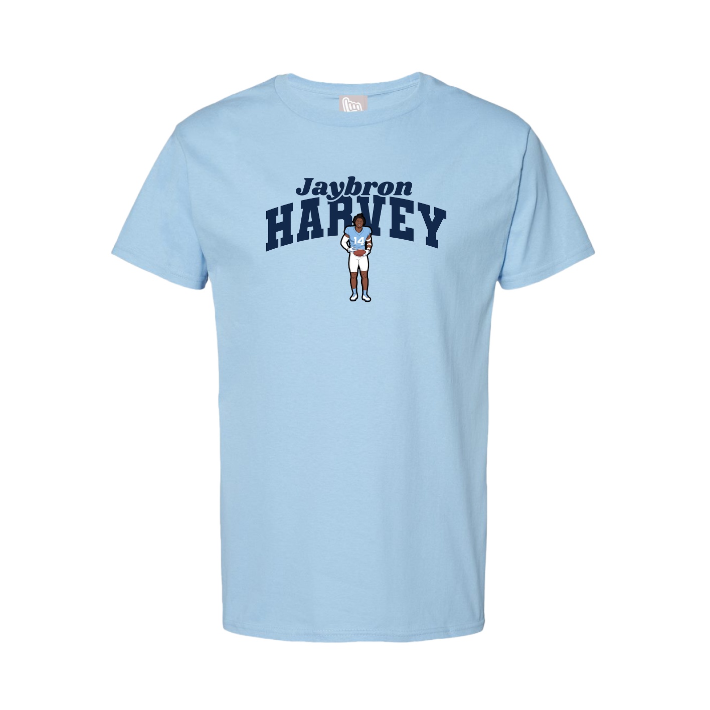 Youth Tee — Signature Arch in Light Blue