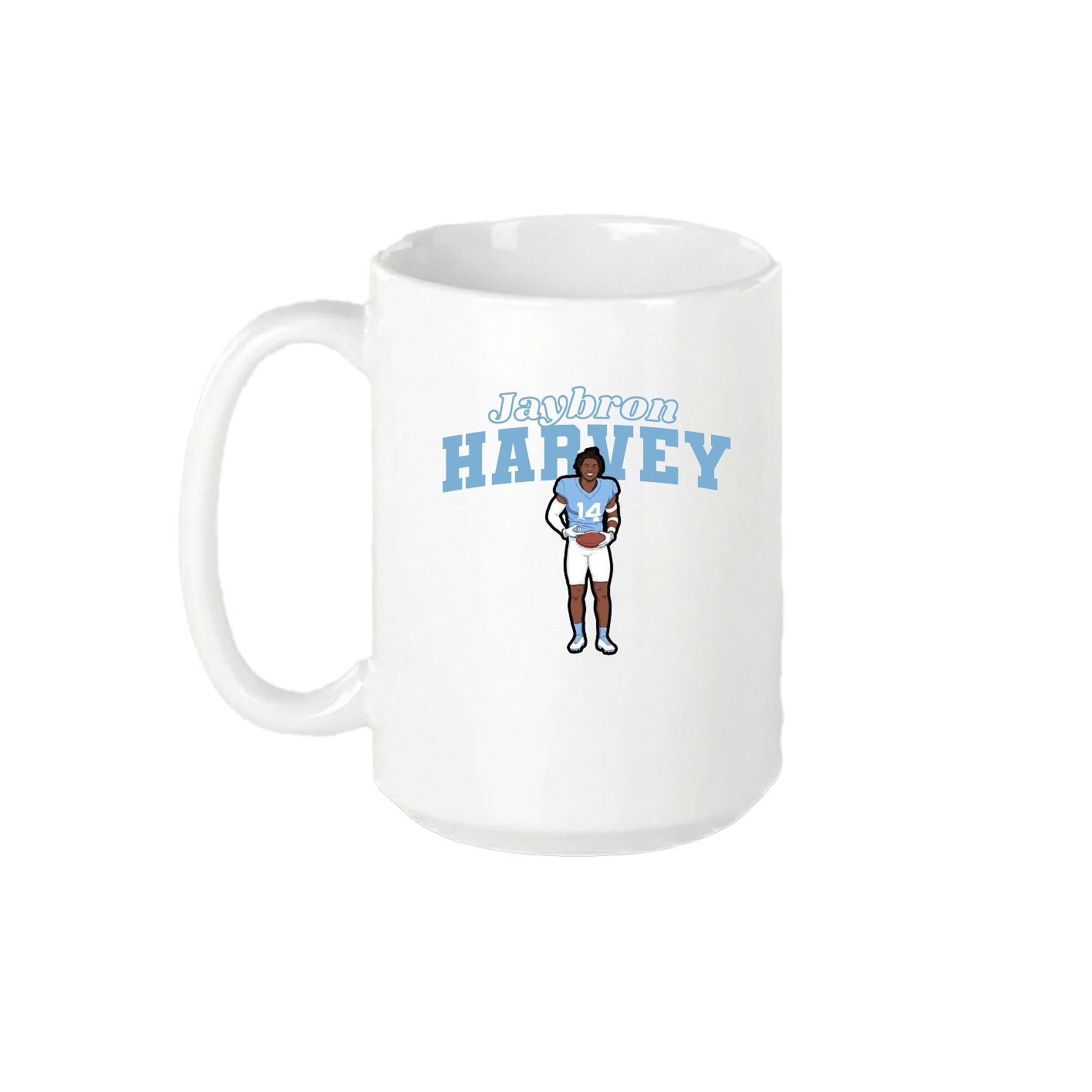 15oz Coffee Mug — Name Arch in White