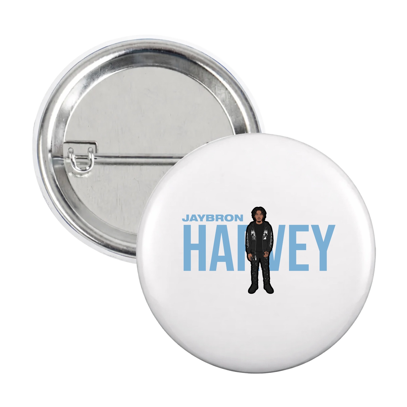 Game Day Button — Player Name in White