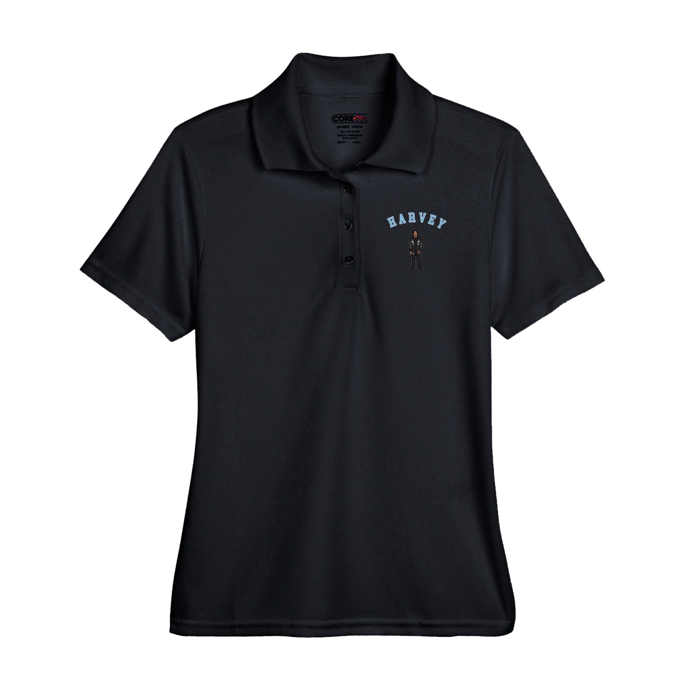 Performance Polo — Shirsey Arch in Black